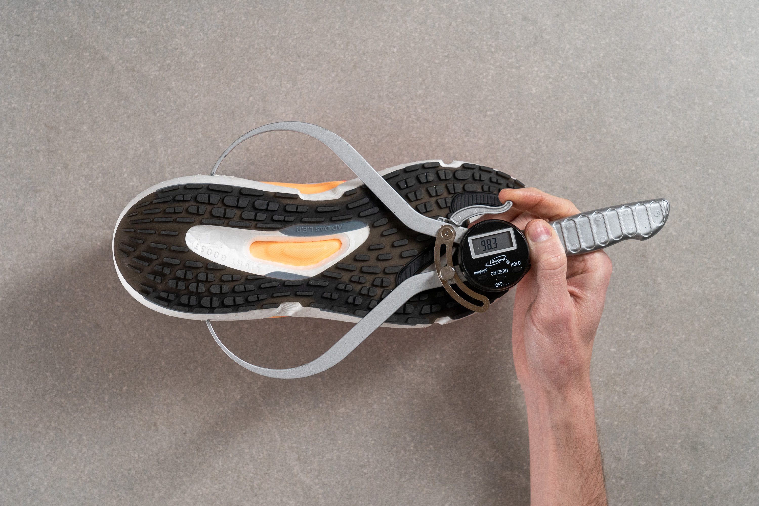 Adidas Solarboost 5 Midsole width in the heel