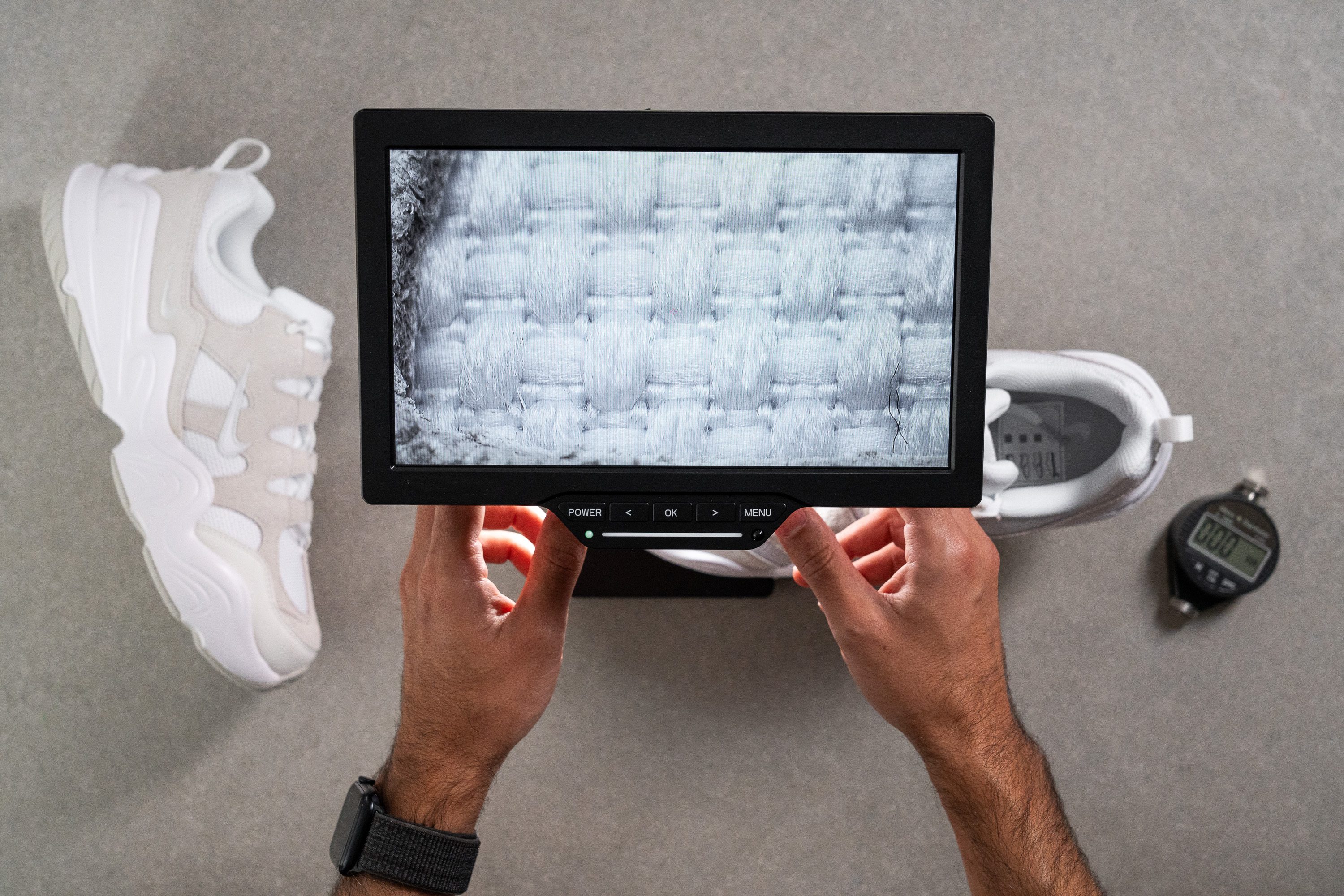 Nike Tech Hera Breathability microscope test