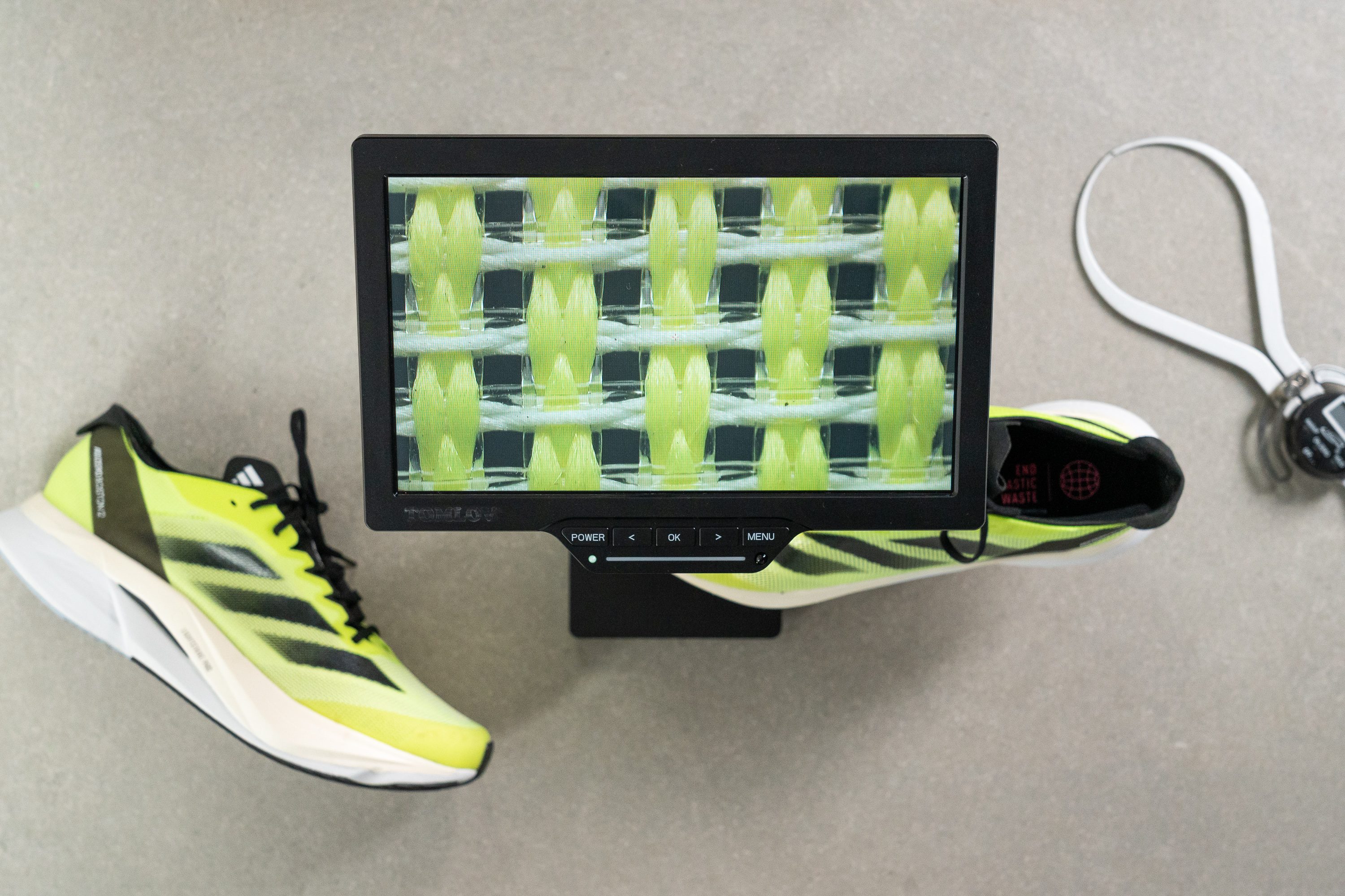 Adidas Adizero Boston 12 microscope