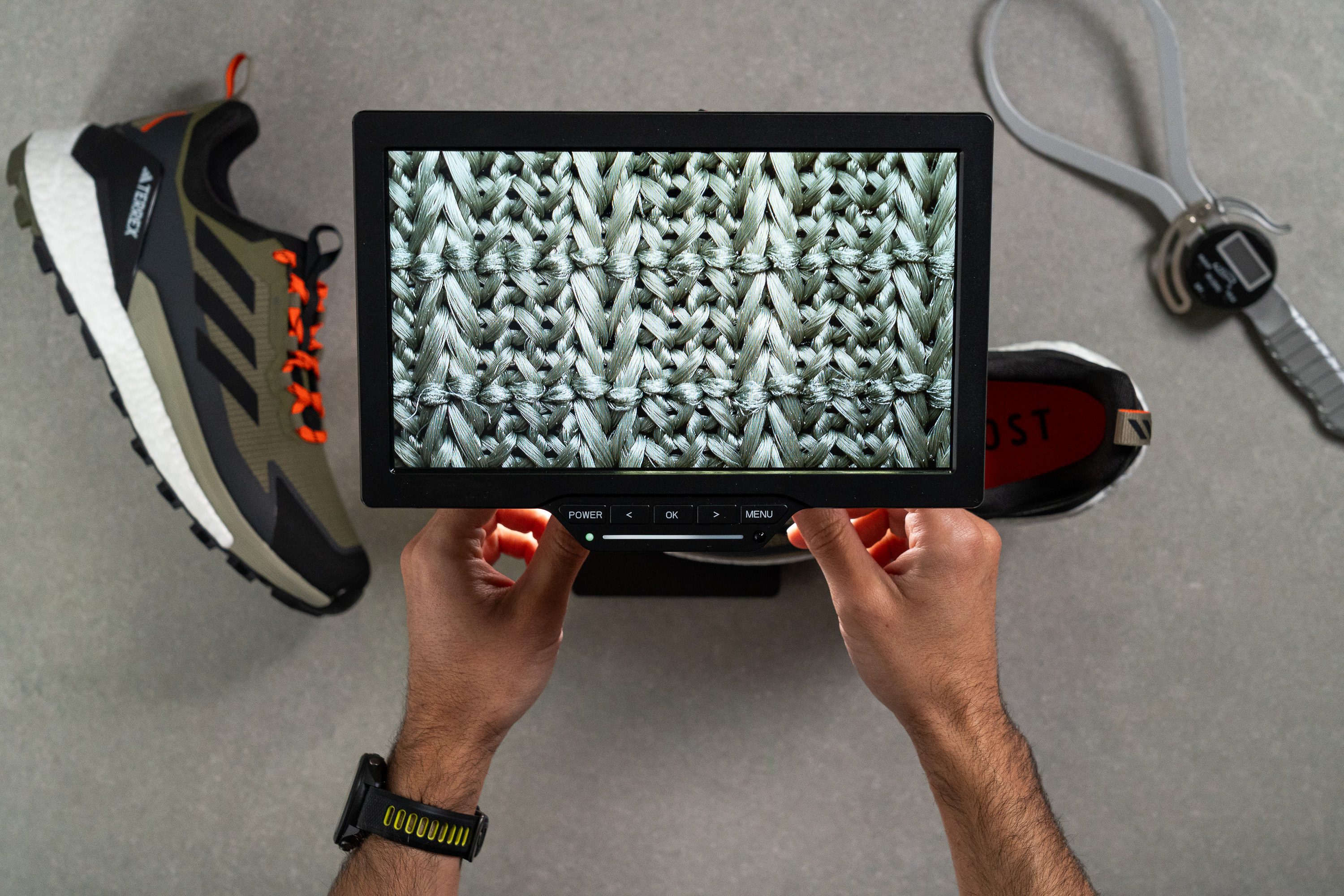 Adidas Terrex Free Hiker 2.0 Low GTX Breathability Microscope test