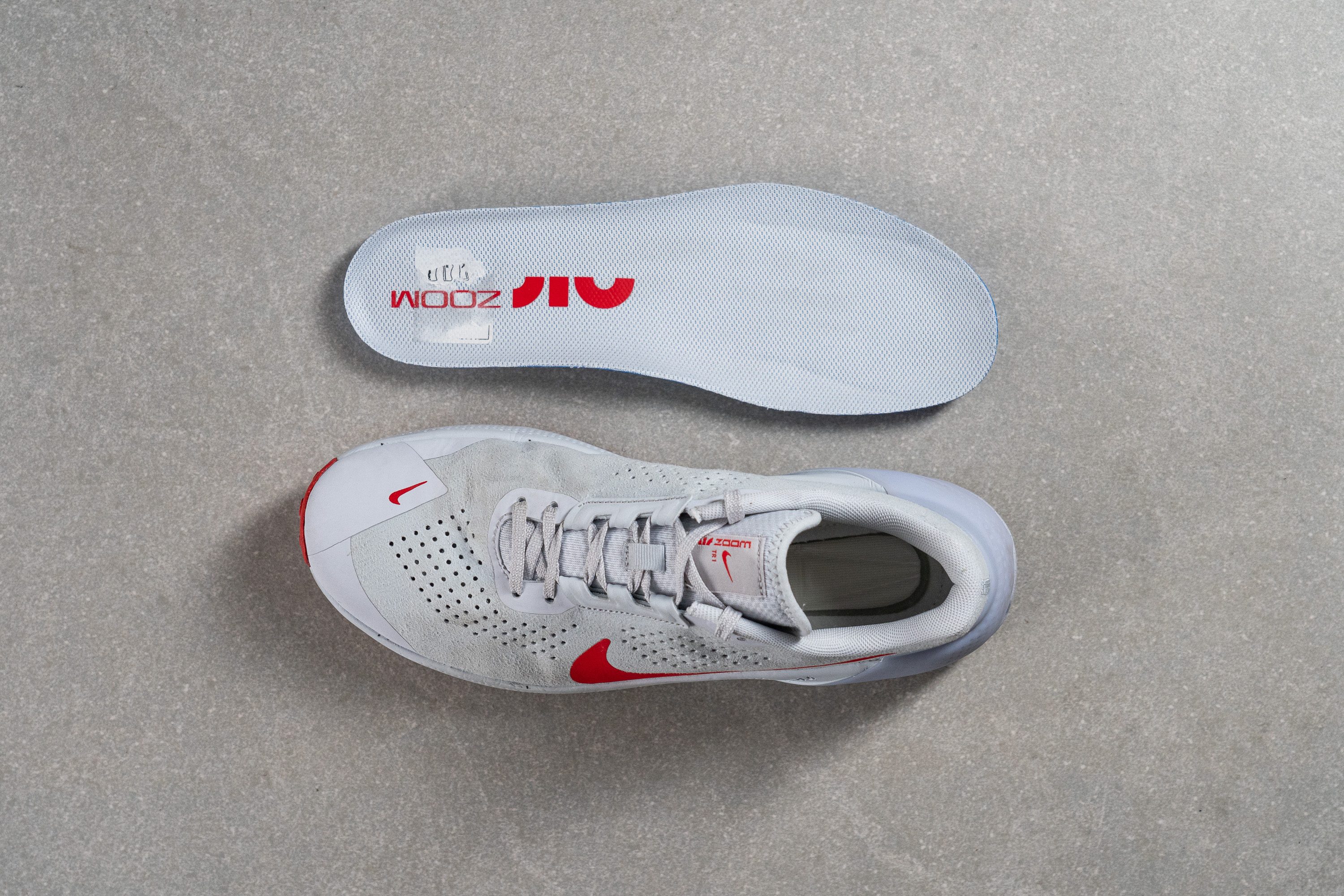 Nike Nike Free Flyknit Chukka Bright Crimson Ash Grey-Mineral Removable insole