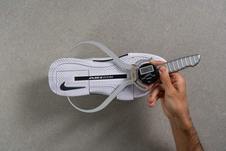 Nike Zoom GP Challenge 1 Midsole width in the heel