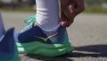 zapatillas de running HOKA ONE ONE mujer maratón talla 39 verdes Heel tab