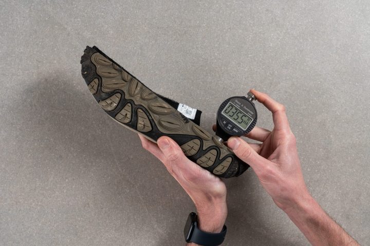 Difference in midsole softness in cold Midsole softness durometer