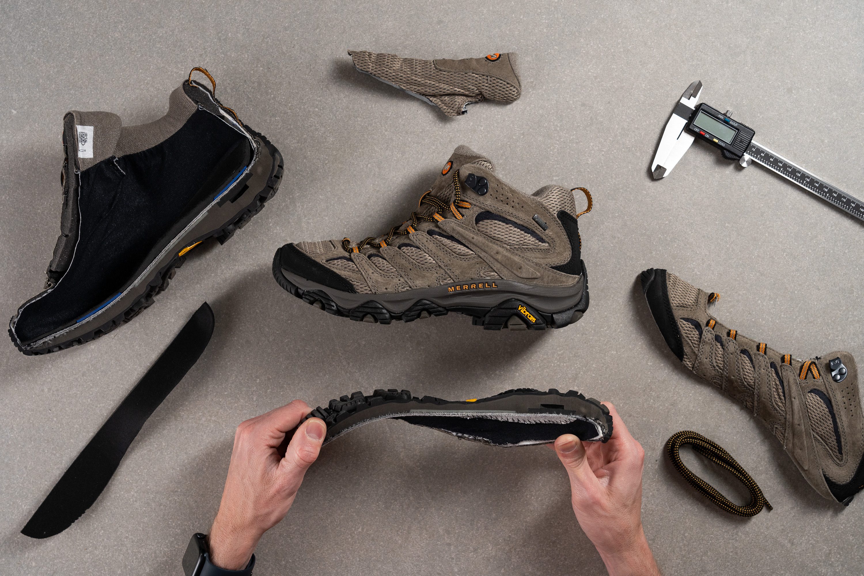 Prueba de laboratorio Merrell Moab 3 Mid GTX