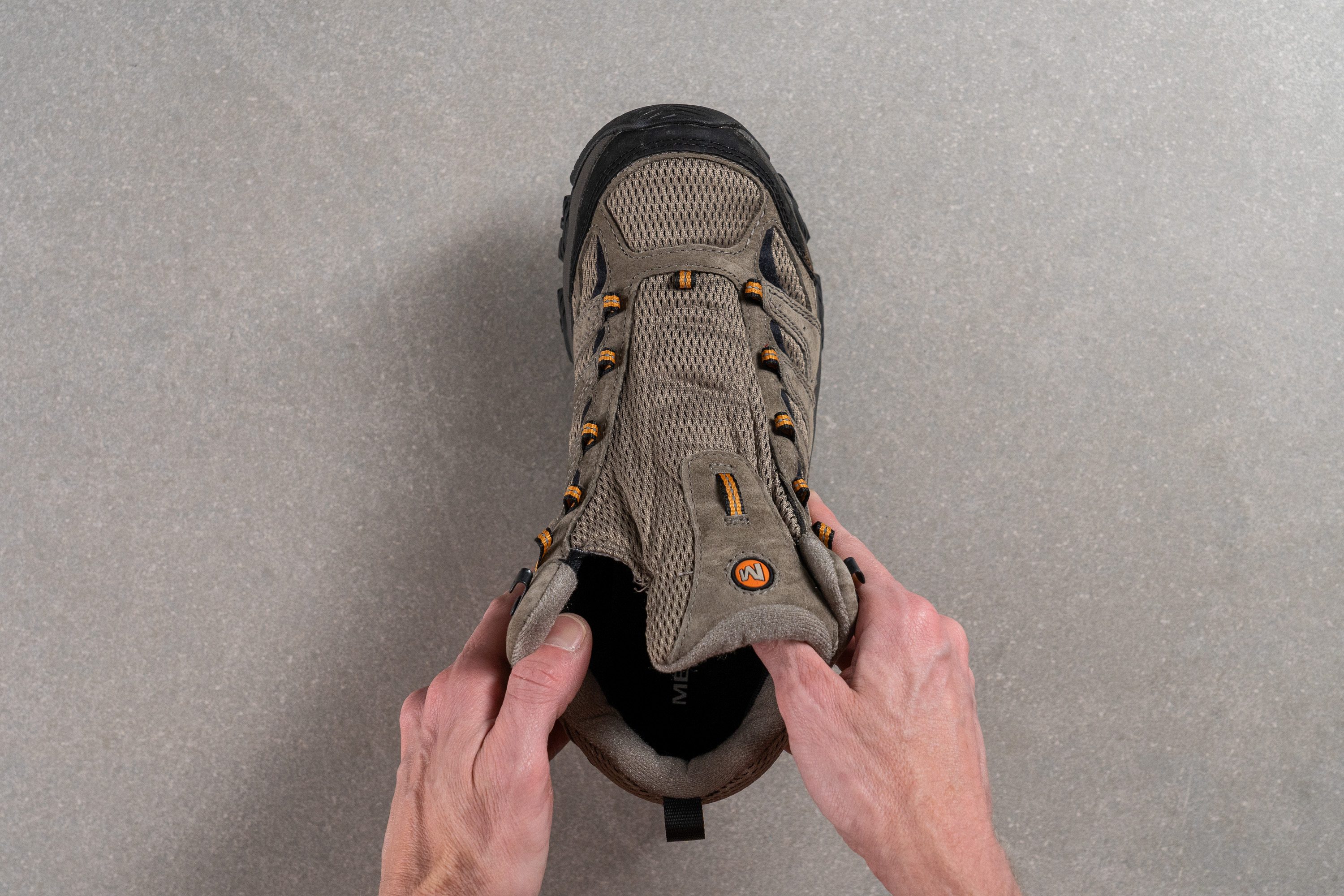 Merrell Moab 3 Mid GTX Tongue: gusset type