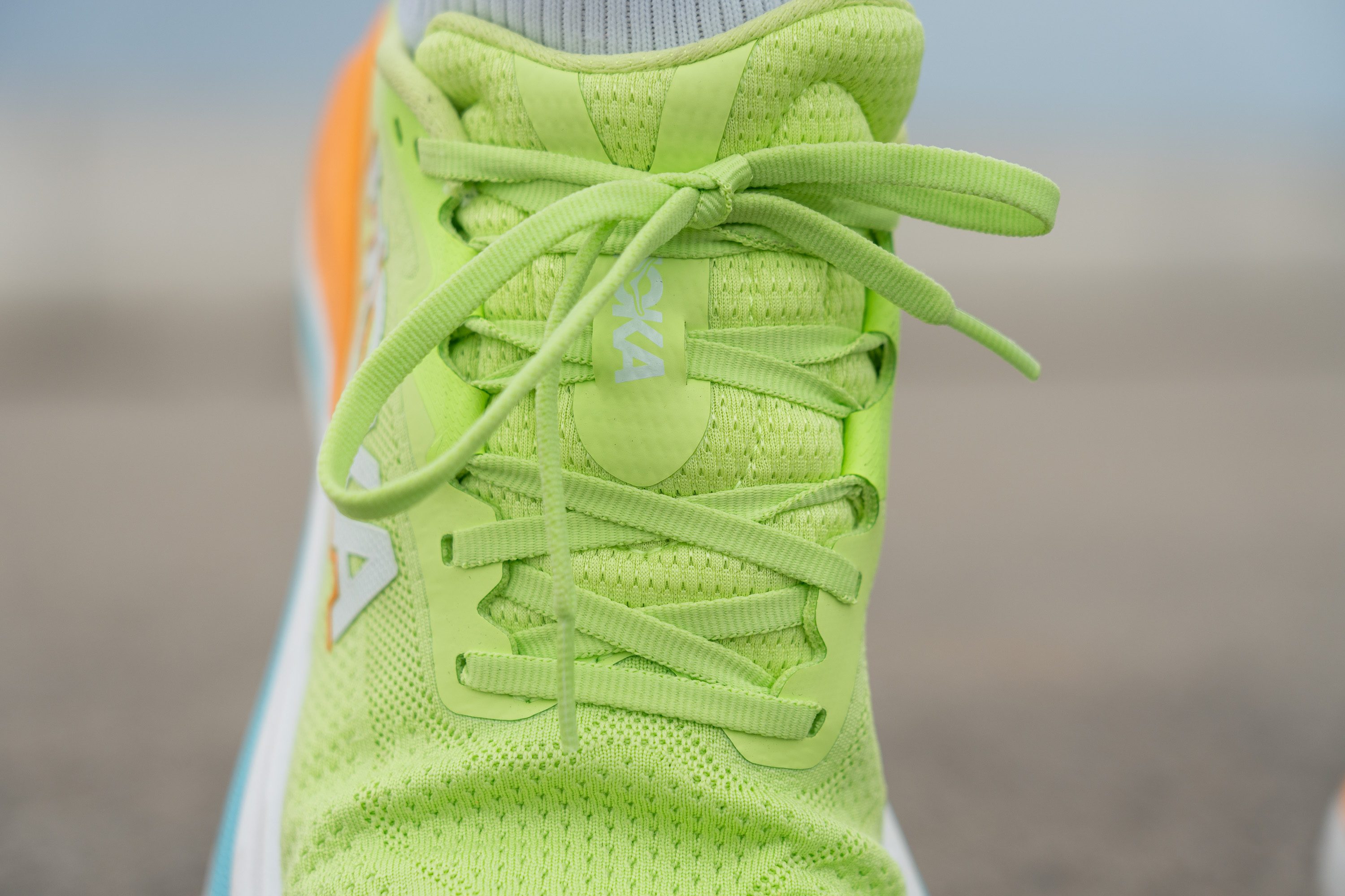 Hoka Skyward X lacing system