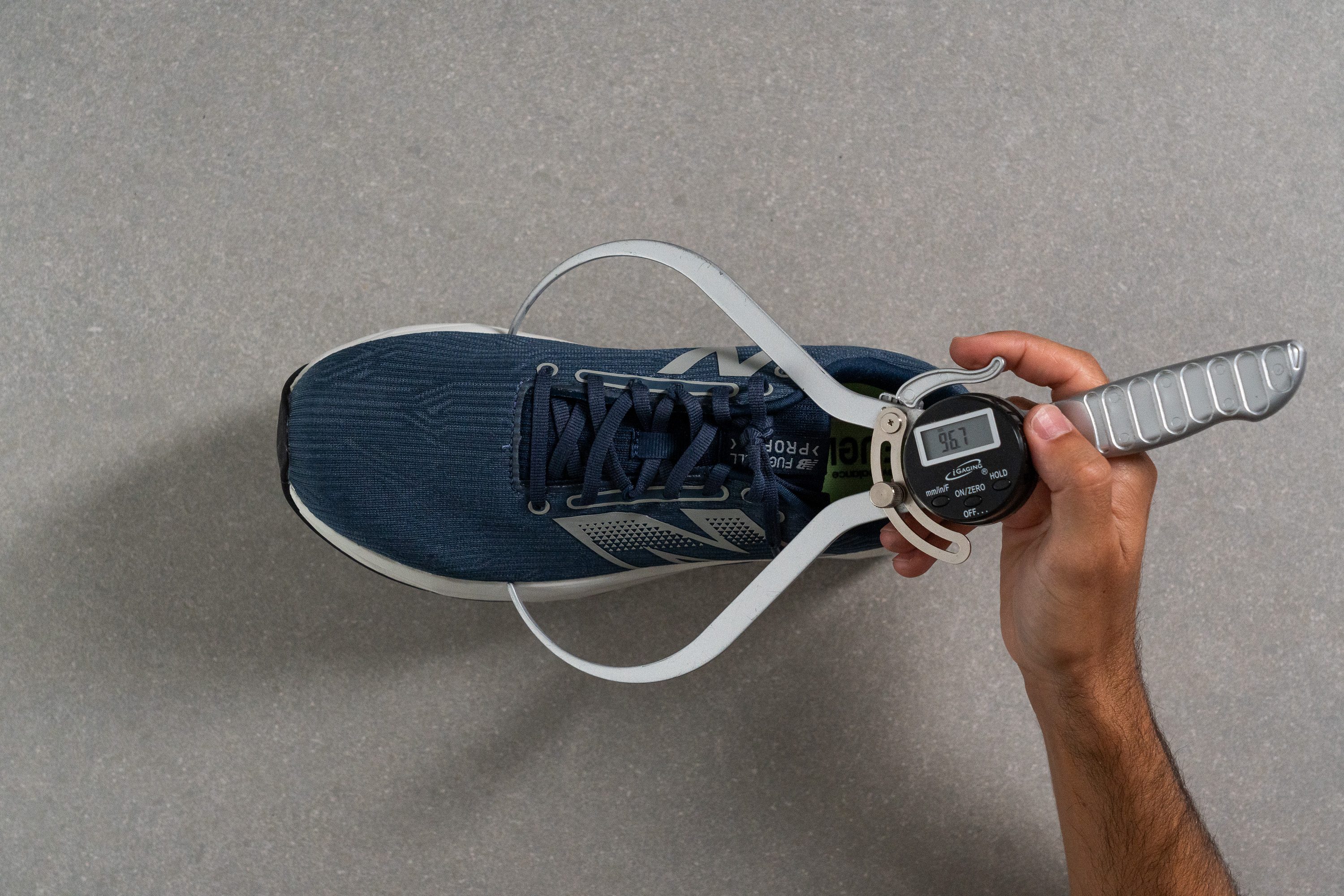 New Balance FuelCell Propel v5 Toebox width at the widest part