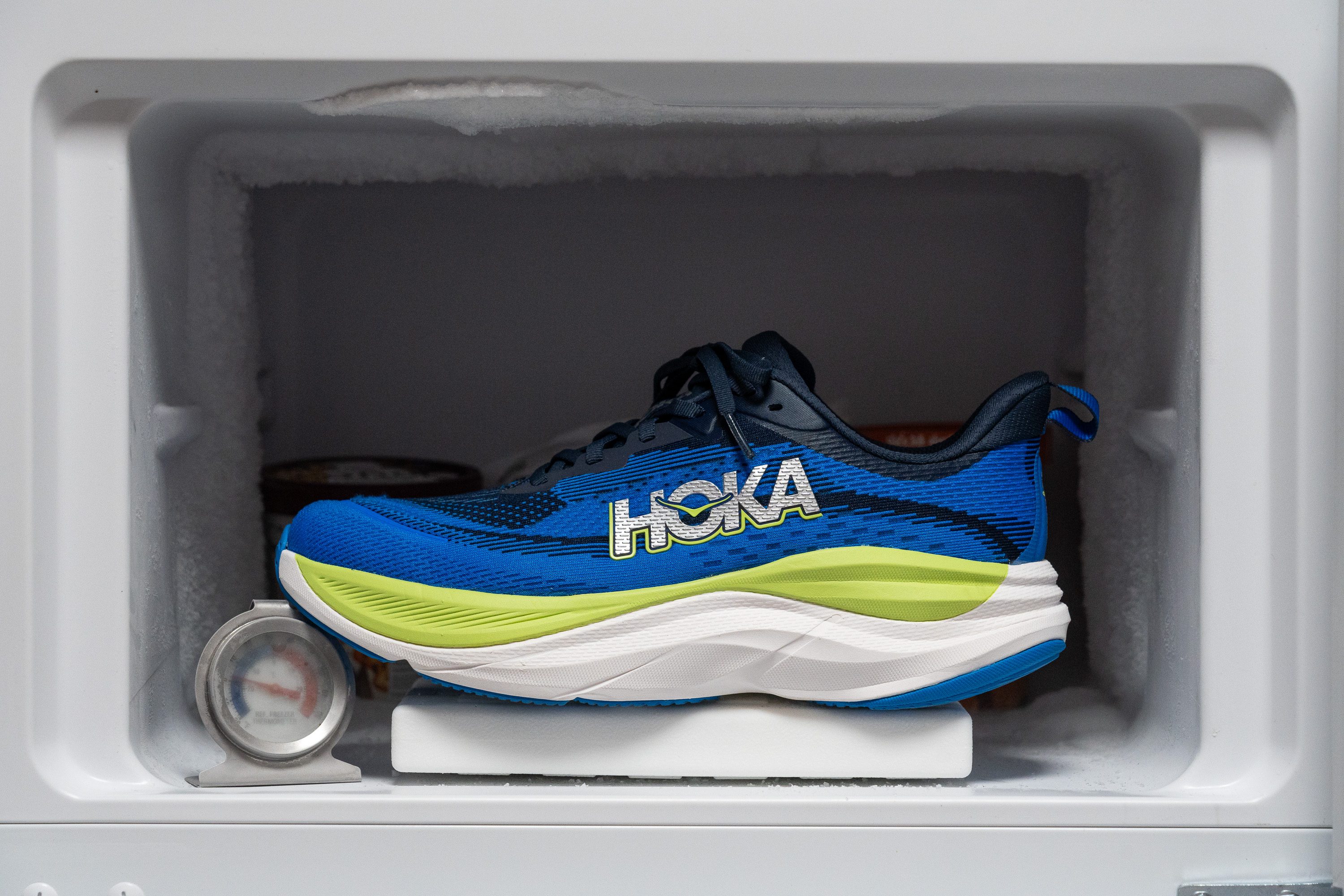 Hoka Skyflow Difference in midsole softness in cold