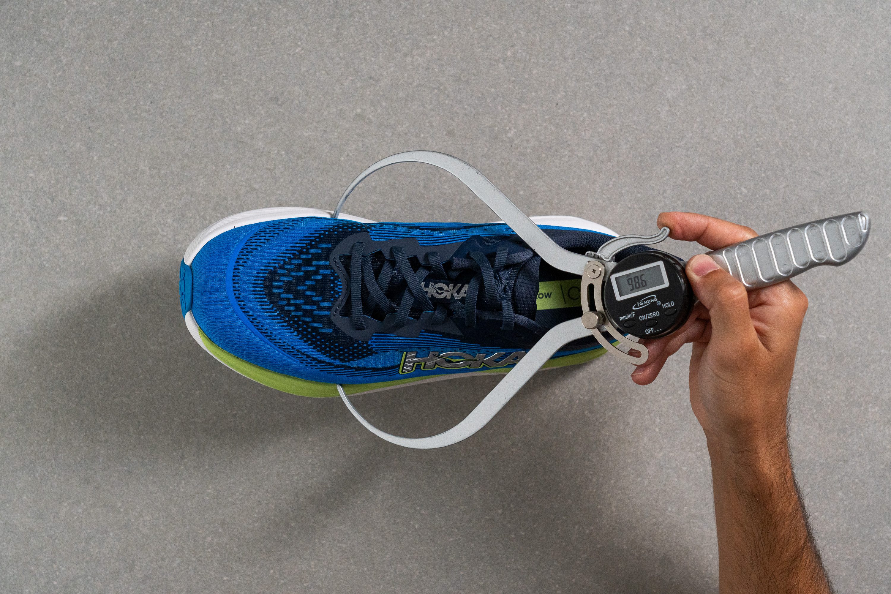 Hoka Skyflow Toebox width at the widest part