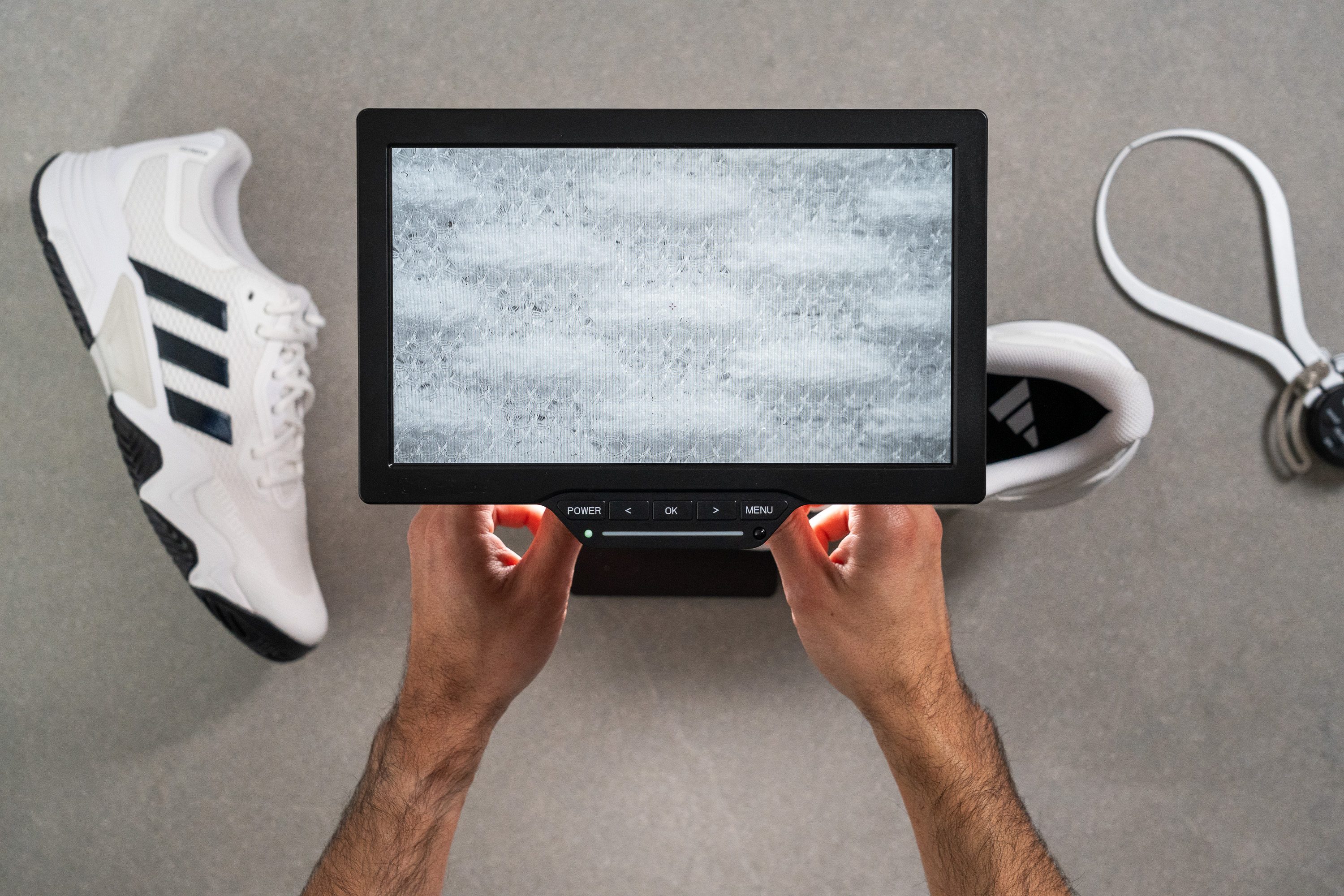 Adidas Solematch Control 2 Breathability Microscope test