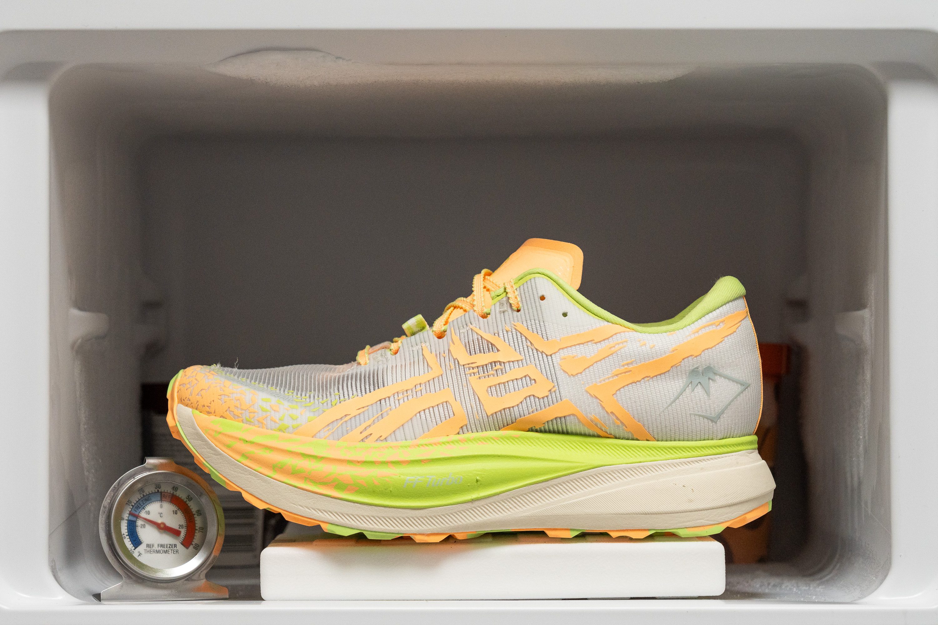 ASICS Metafuji Trail Midsole softness in cold (%)