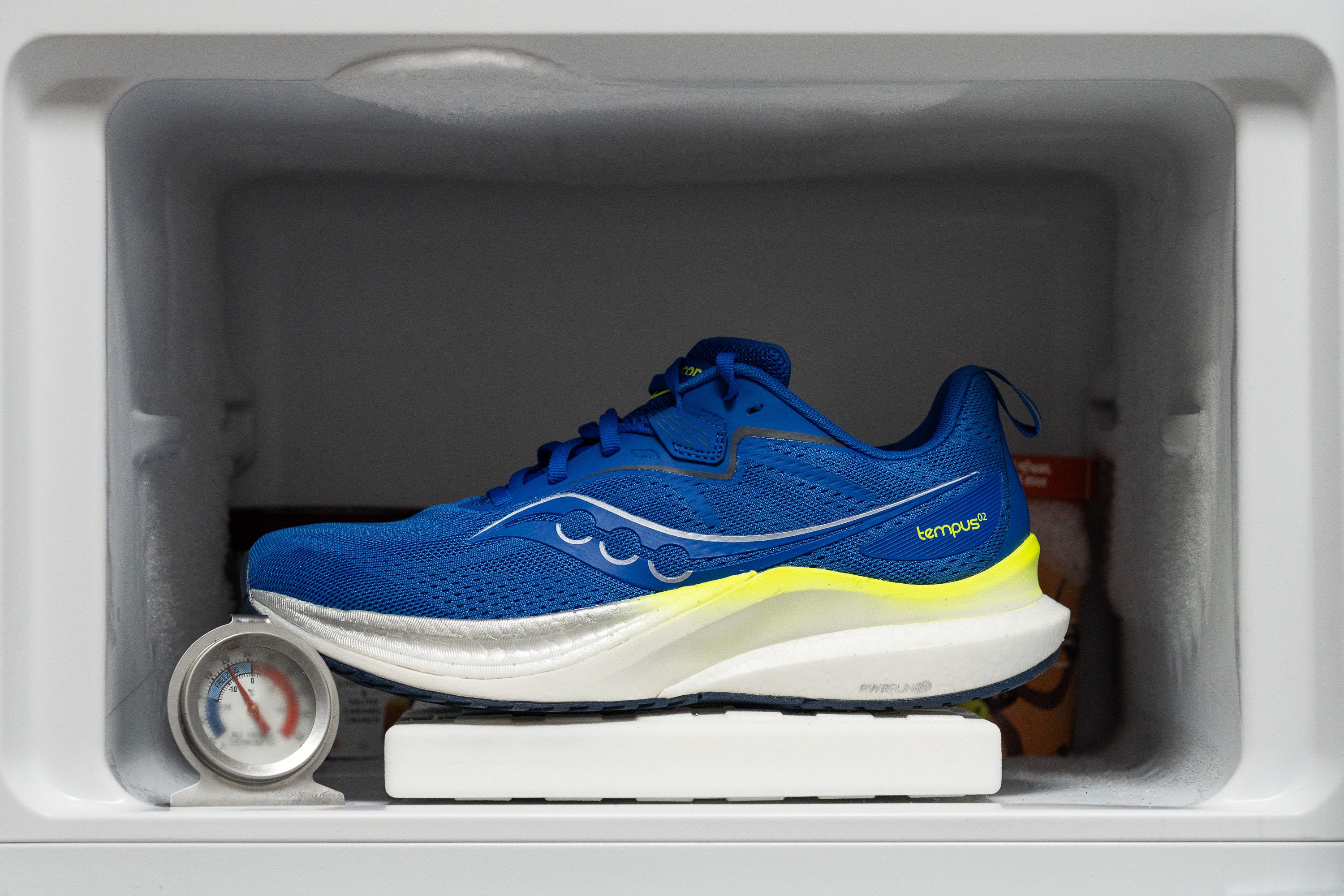 Saucony Tempus 2 Midsole softness in cold (%)