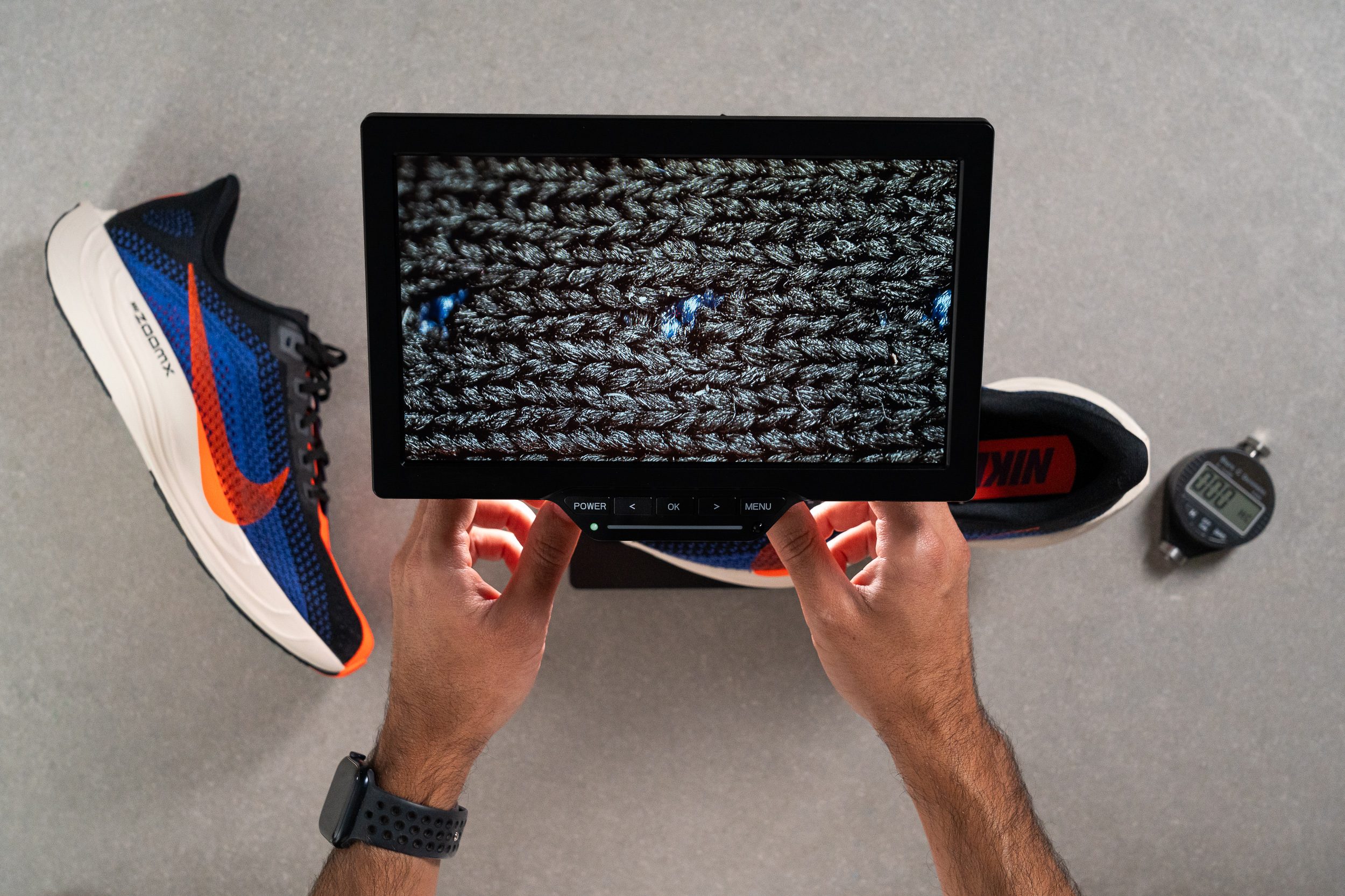 Nike Pegasus Plus microscope 1