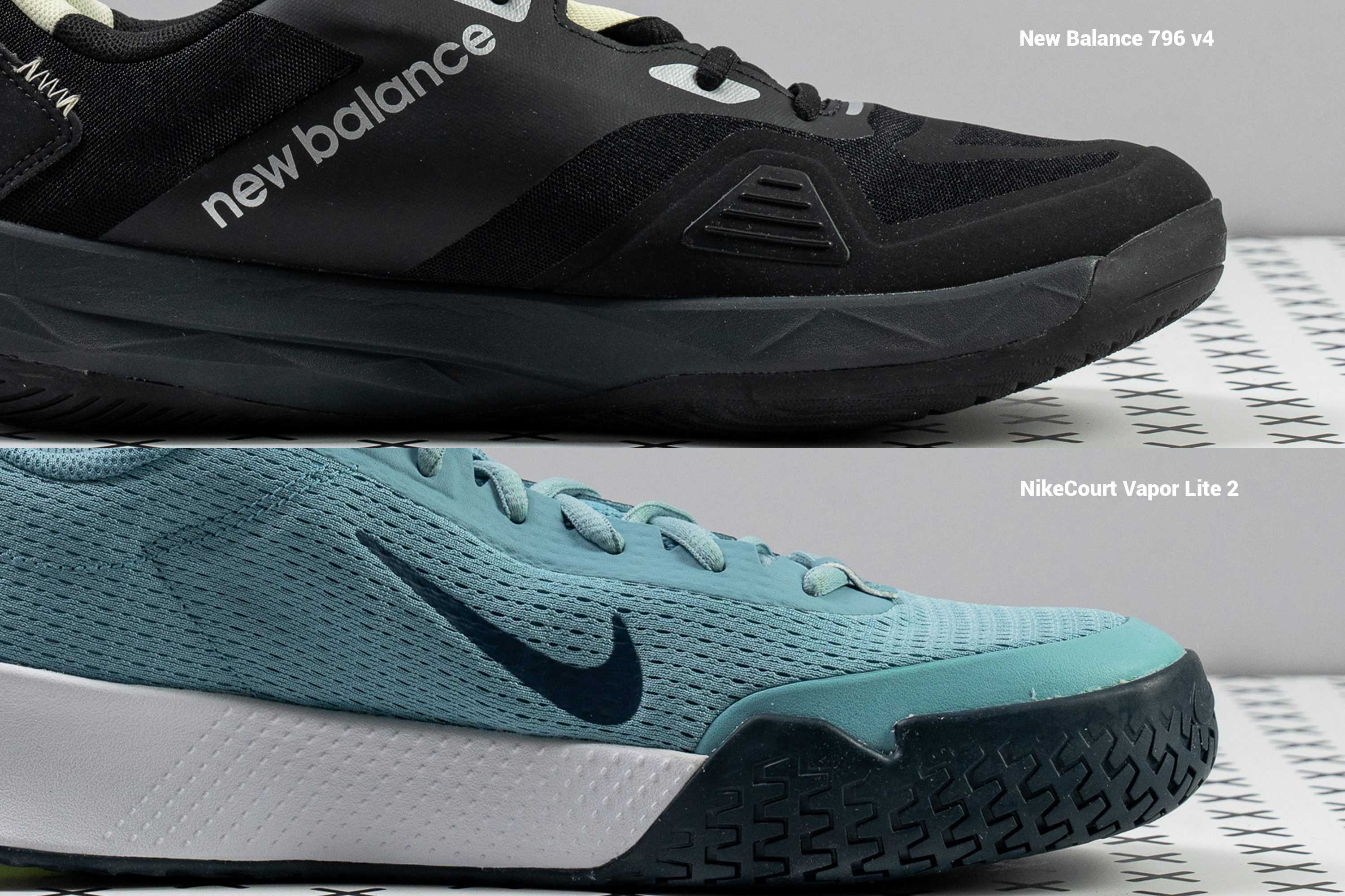 New Balance 796 v4 toe drag guard comparison