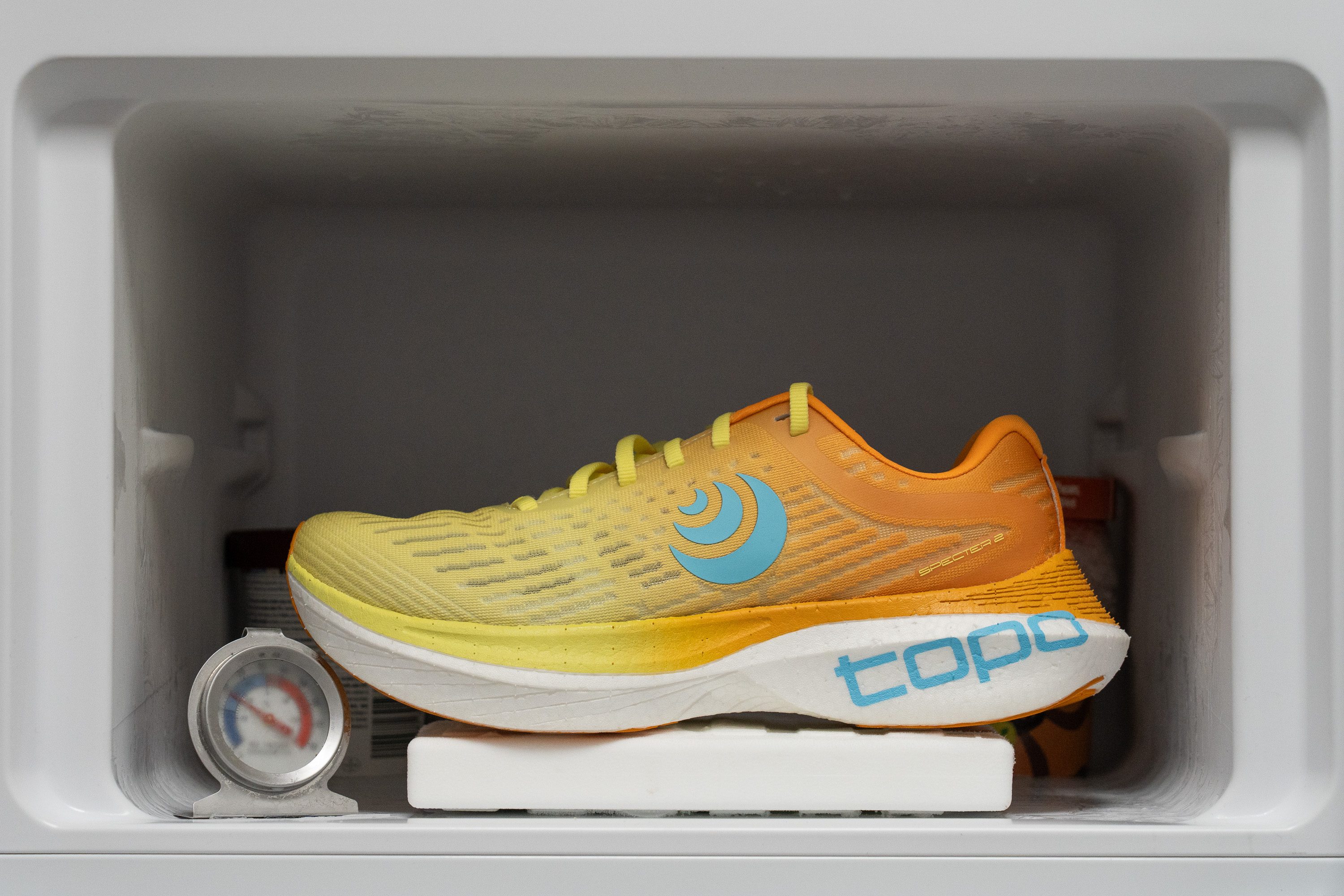 Topo Specter 2 Midsole softness in cold (%)