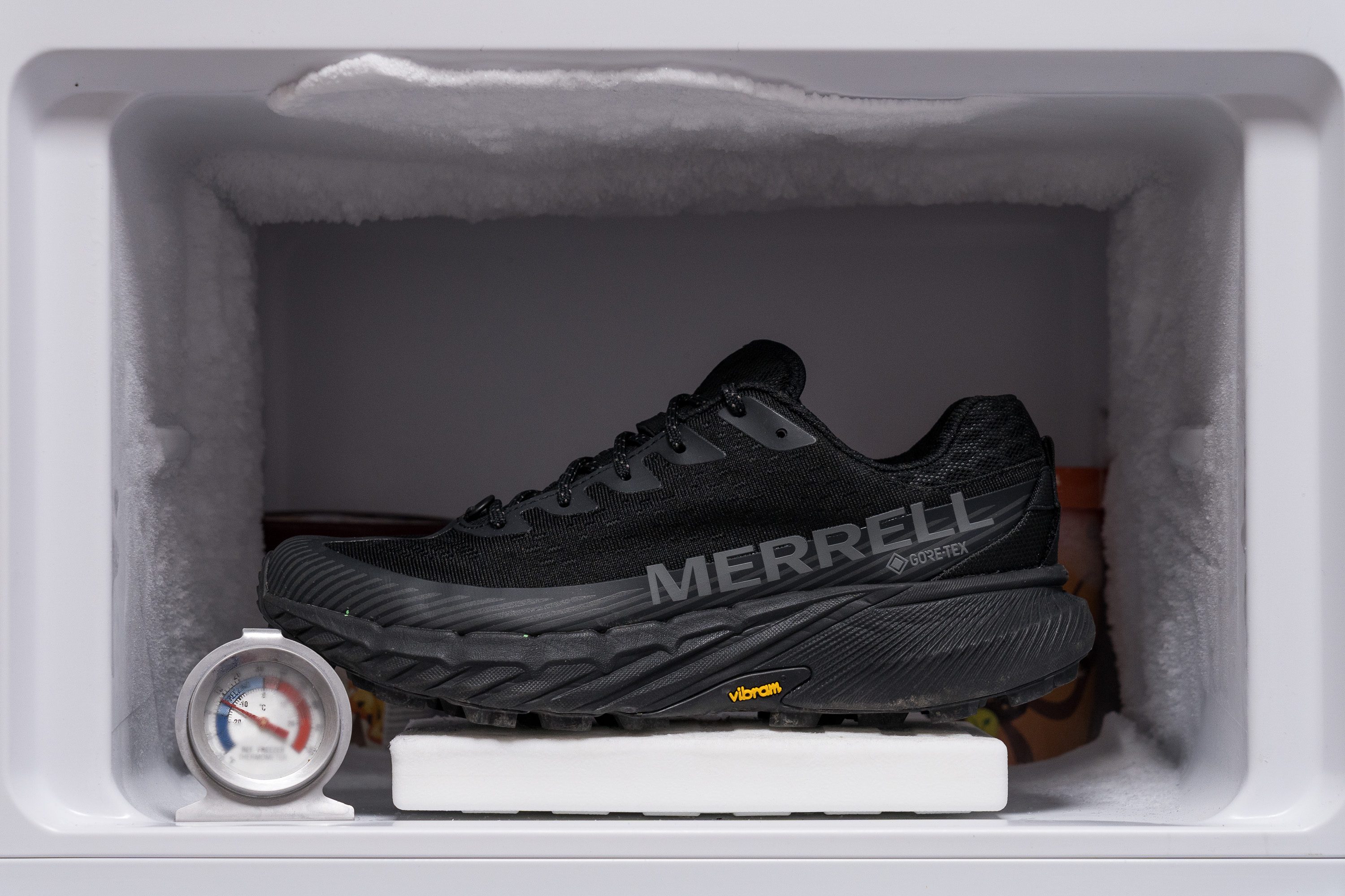 Merrell Agility Peak 5 GTX Midsole softness in cold (%)