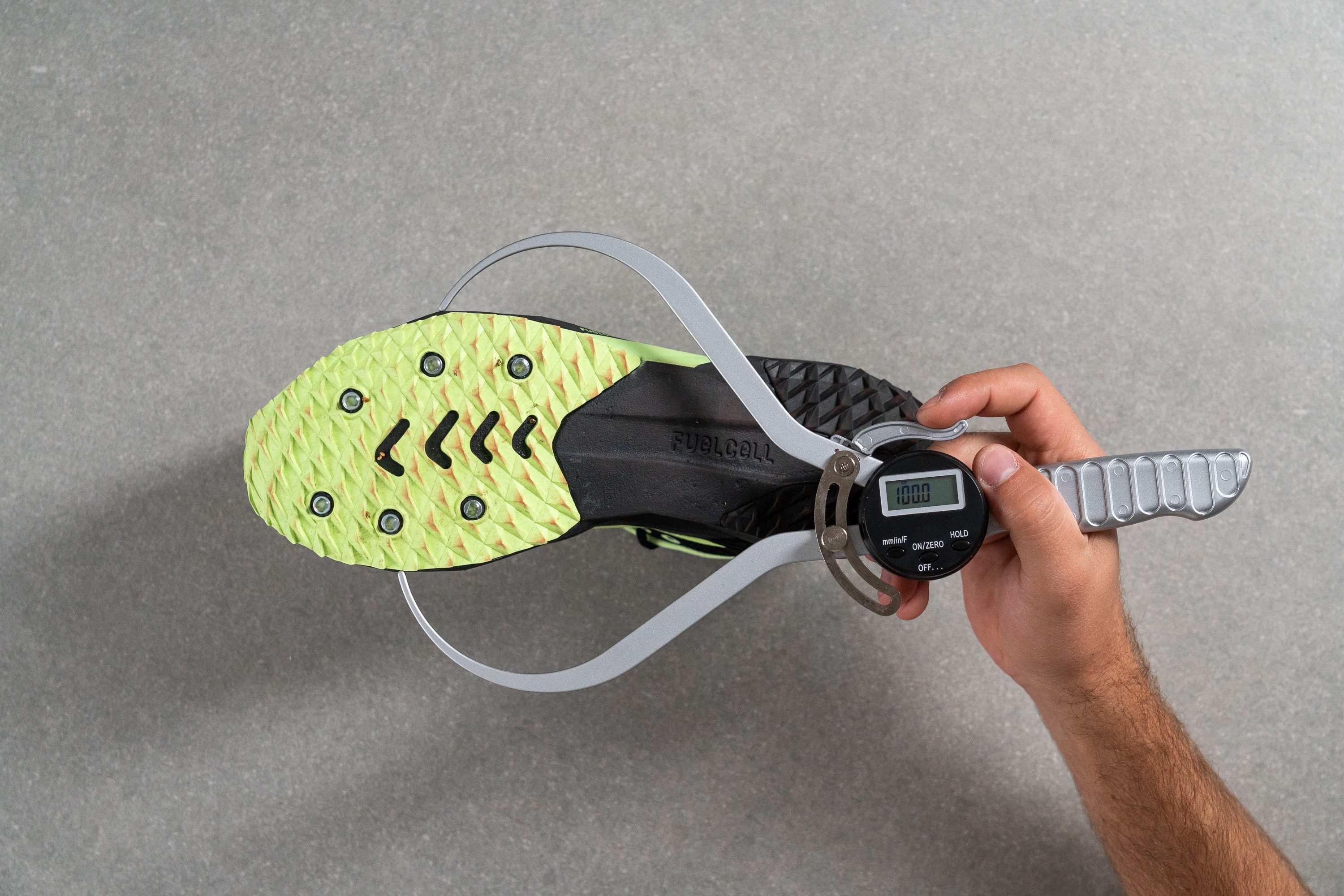 New Balance FuelCell XC7 v5 Midsole width - forefoot