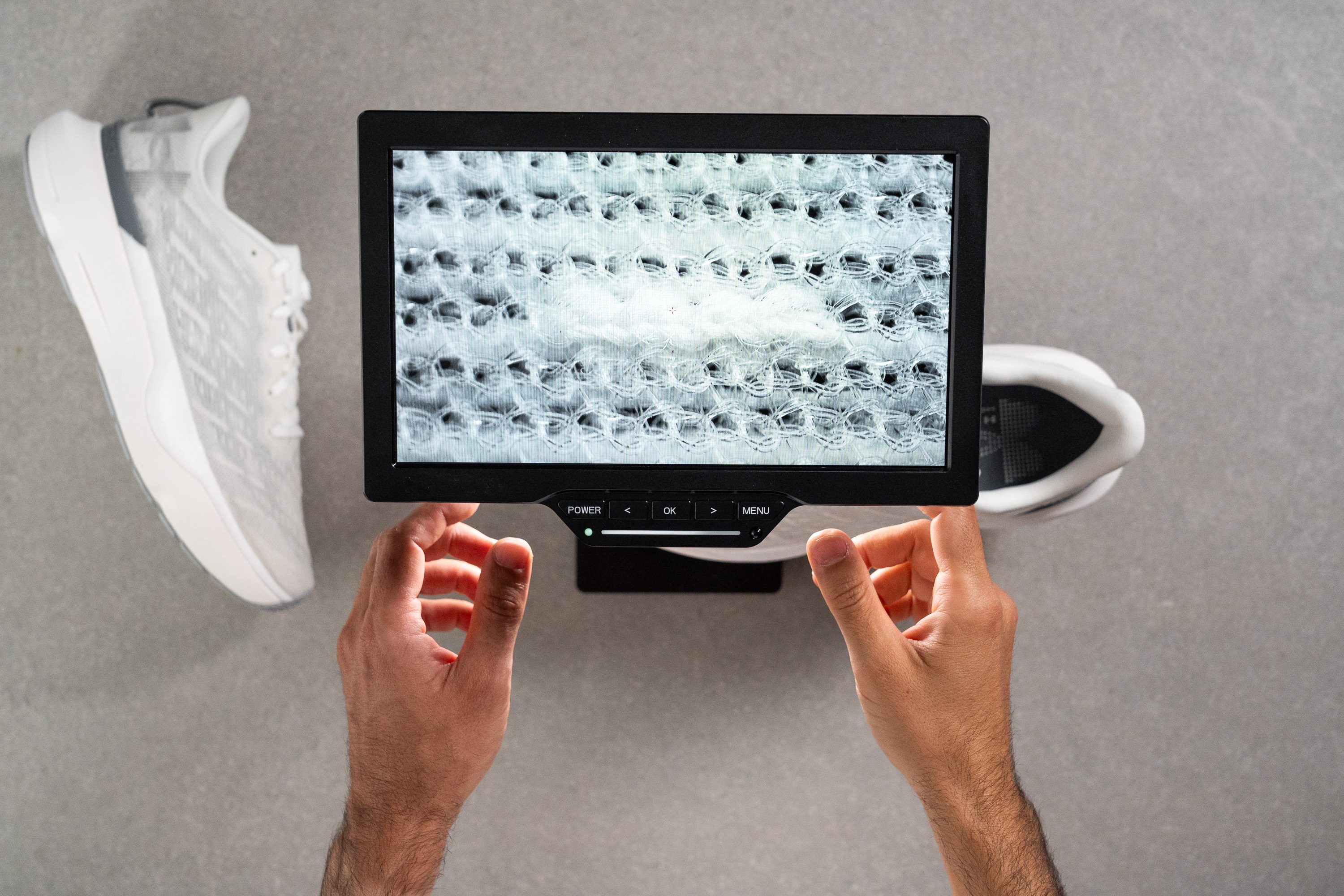 Under Armour Infinite Pro microscope