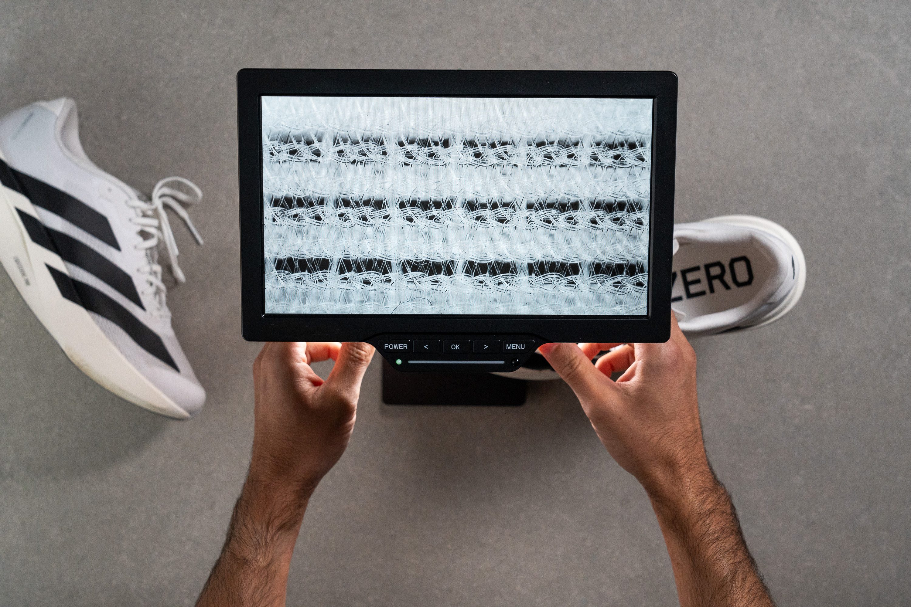 Adidas Adizero EVO SL microscope