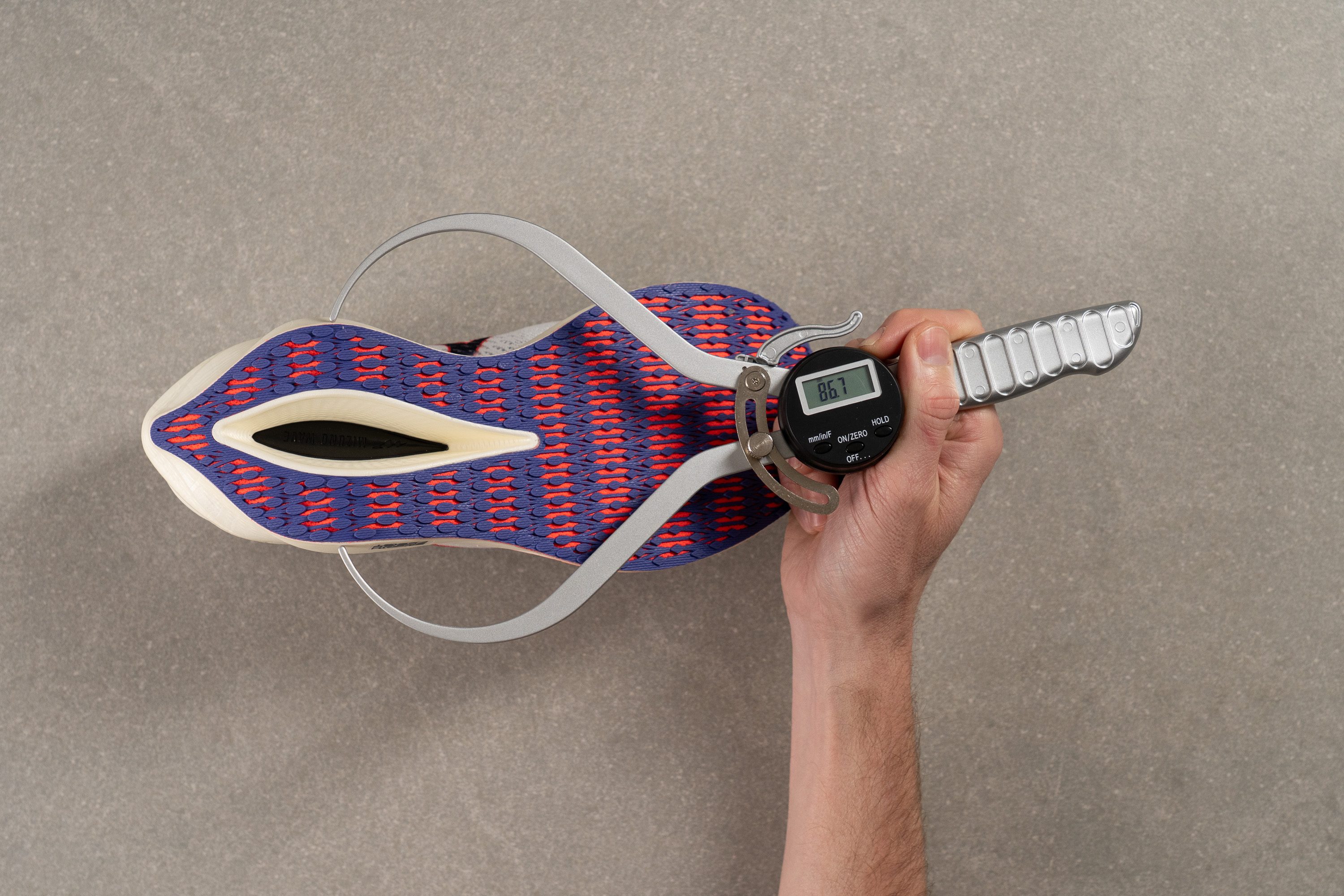 Mizuno Wave Rebellion Pro 3 Midsole width - heel