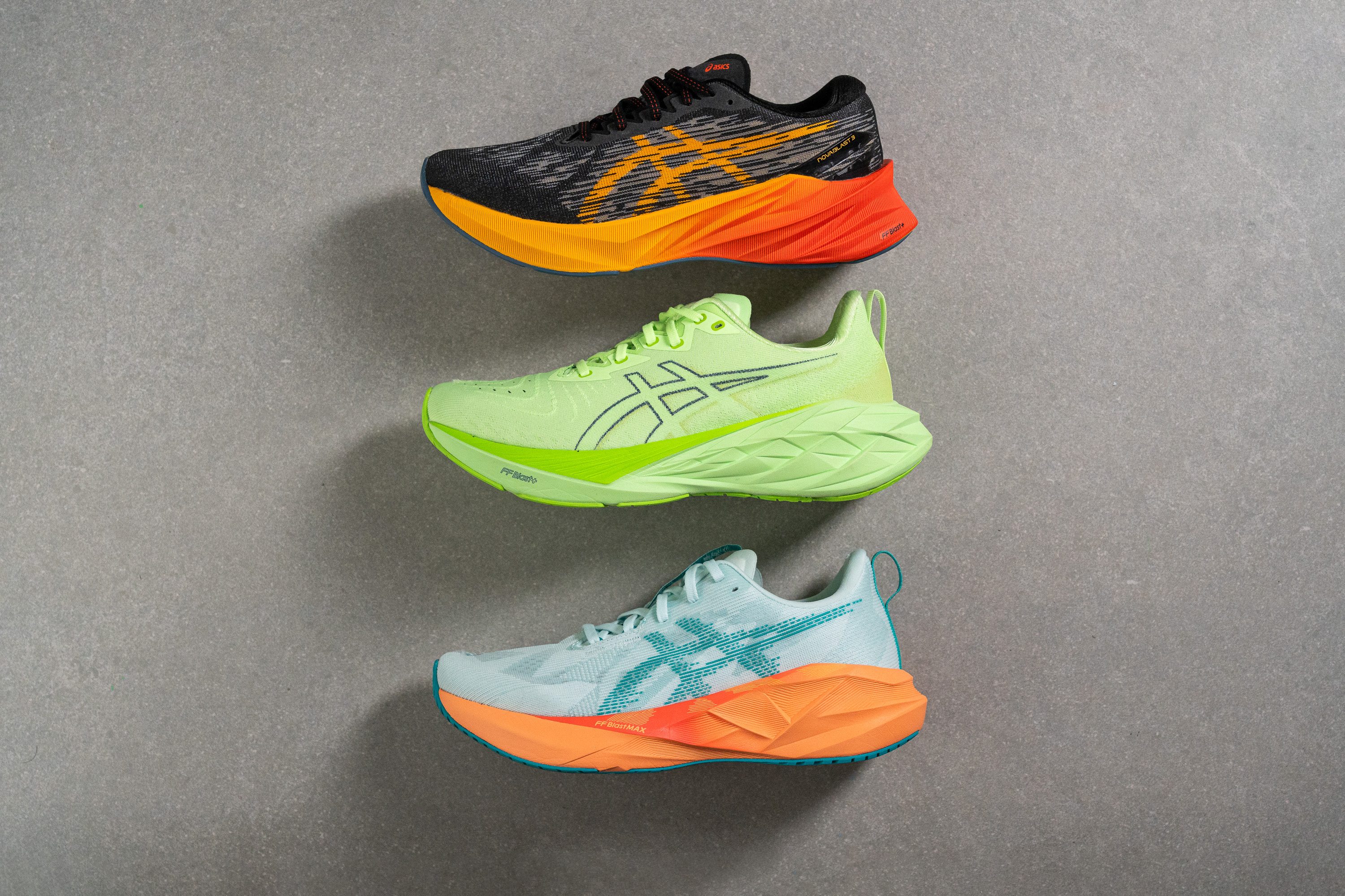 ASICS Novablast 5 generations