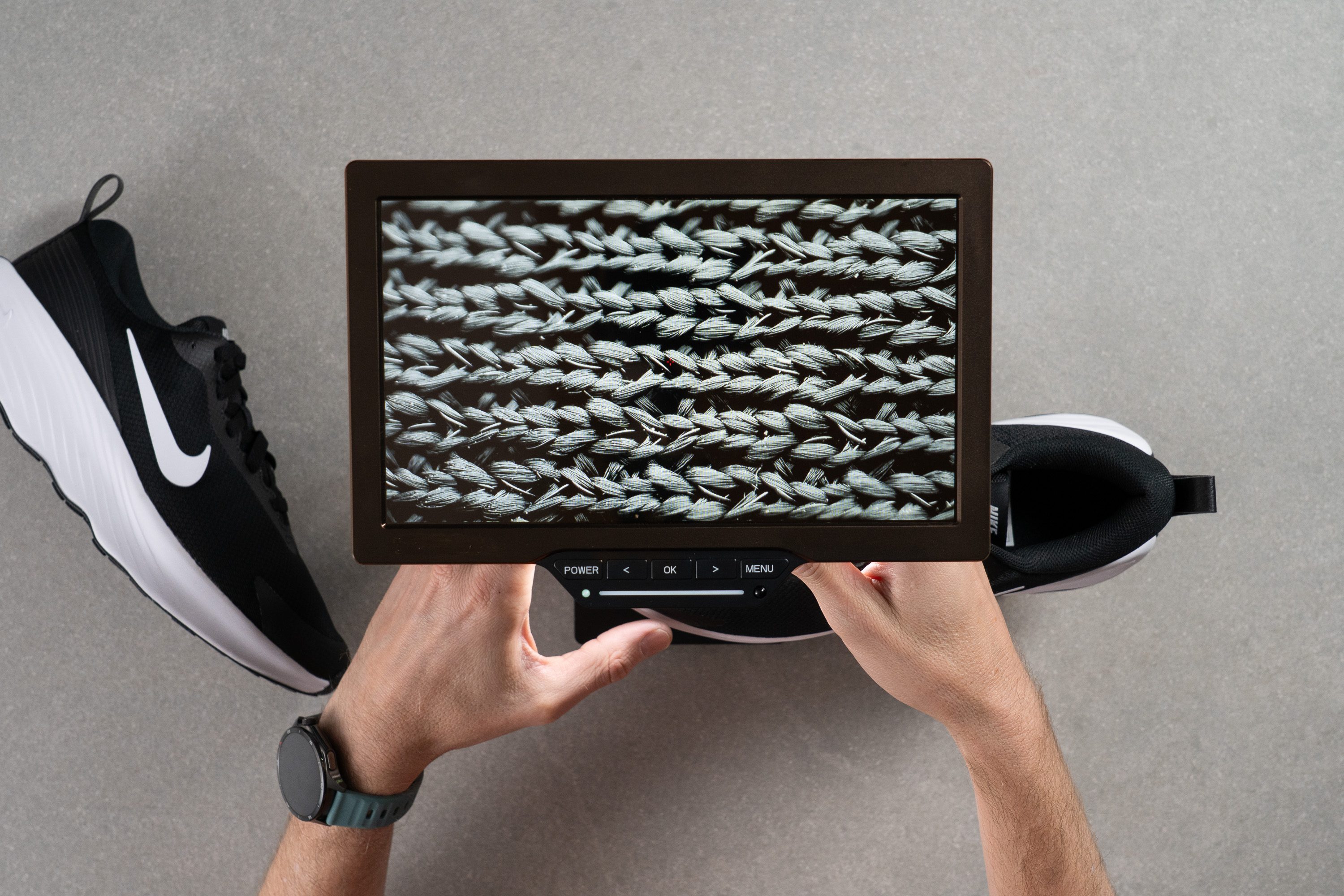 Nike Promina Breathability Microscope test