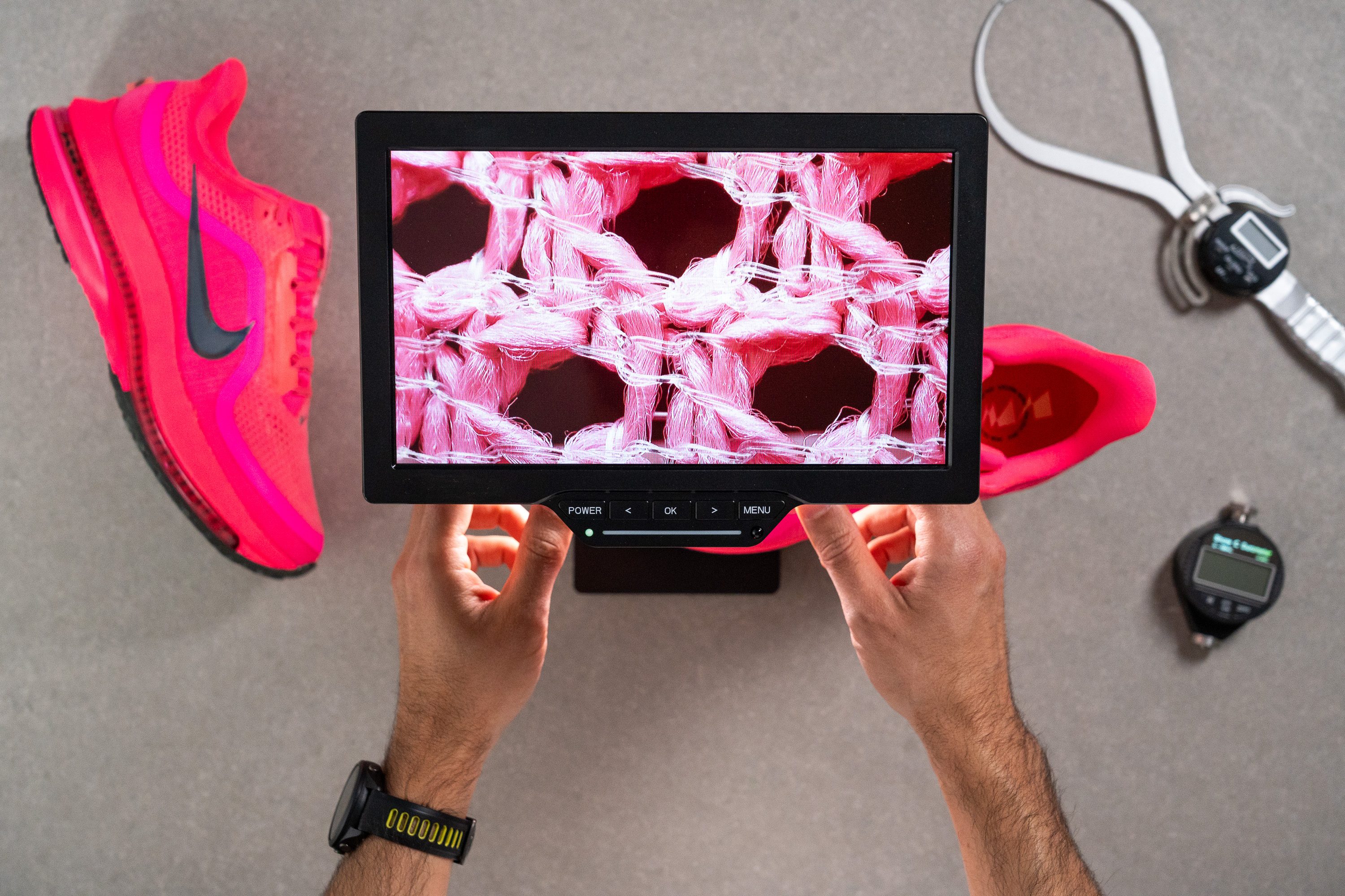 Nike Pegasus Premium microscope