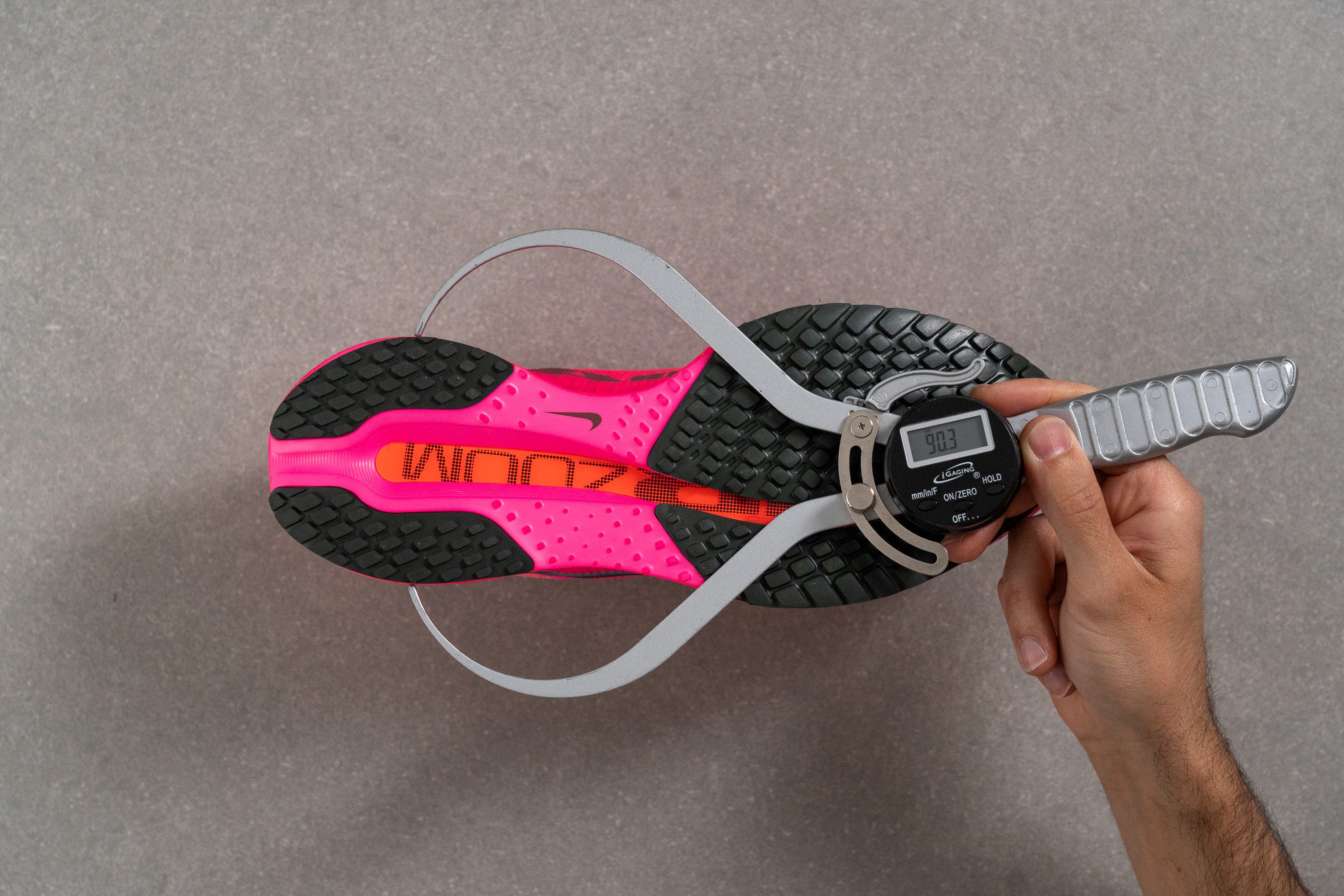Nike Pegasus Premium Midsole width - heel