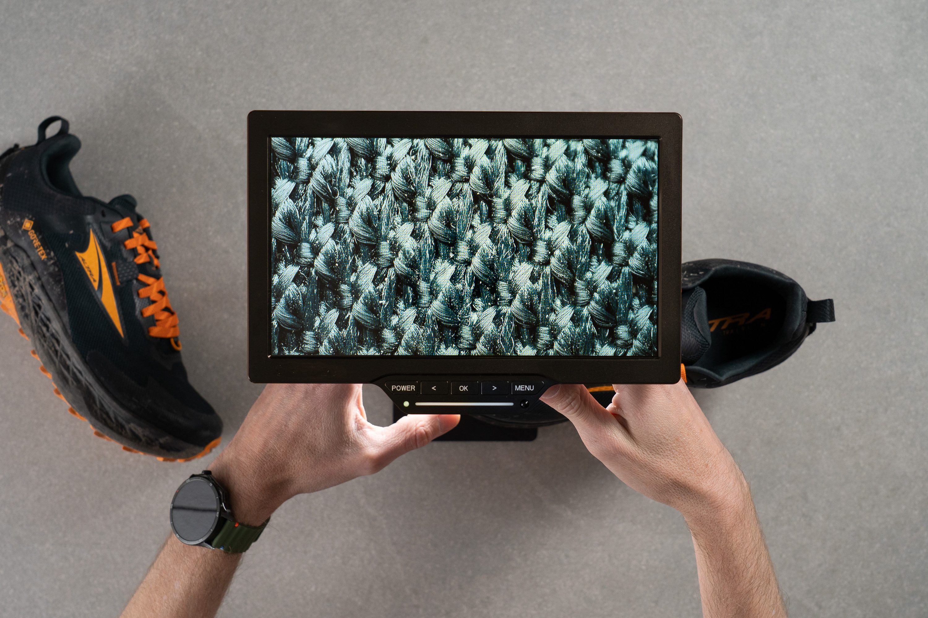 Altra Timp 5 GTX Breathability Microscope test