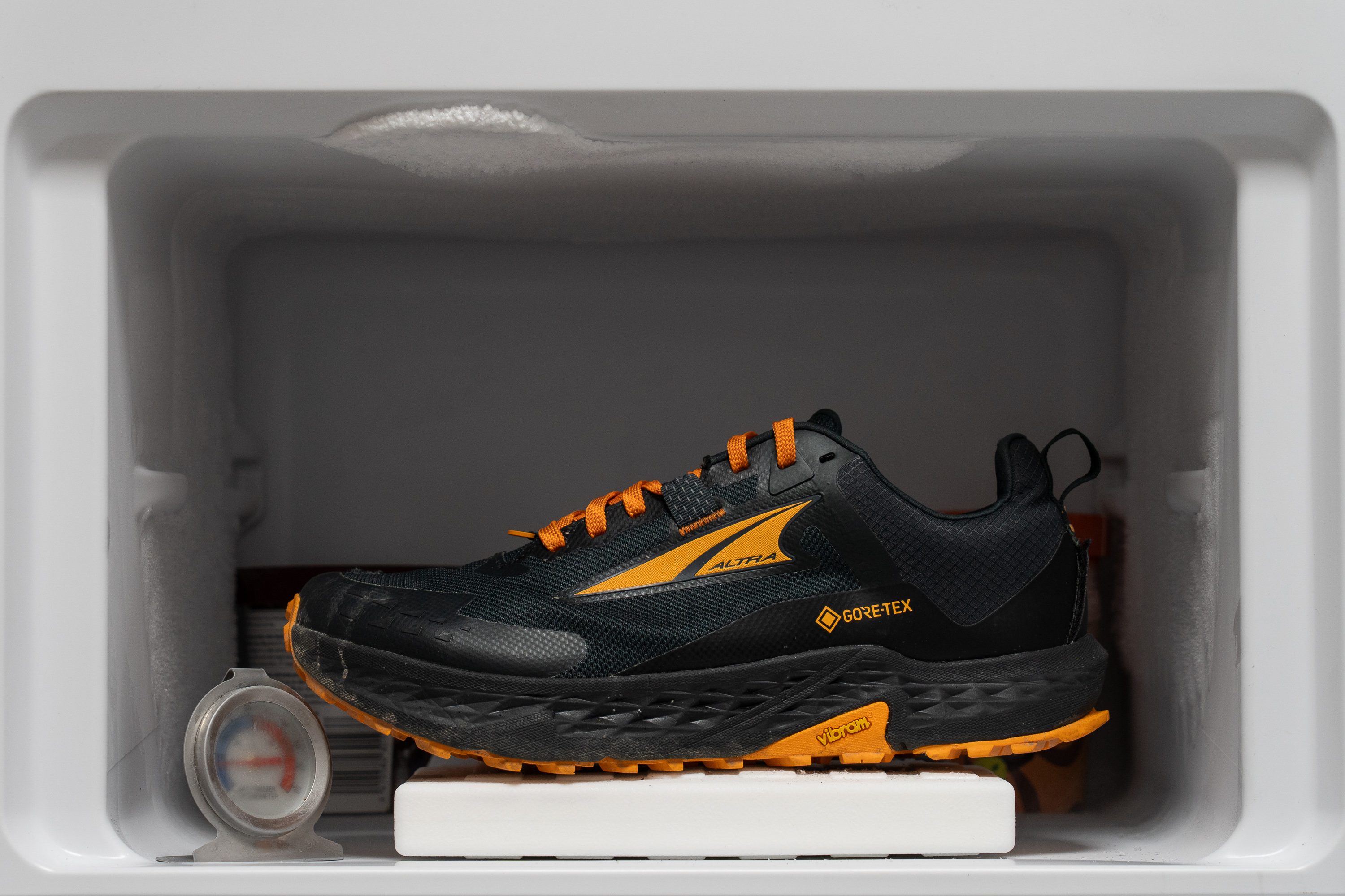 Altra Timp 5 GTX Midsole softness in cold (%)