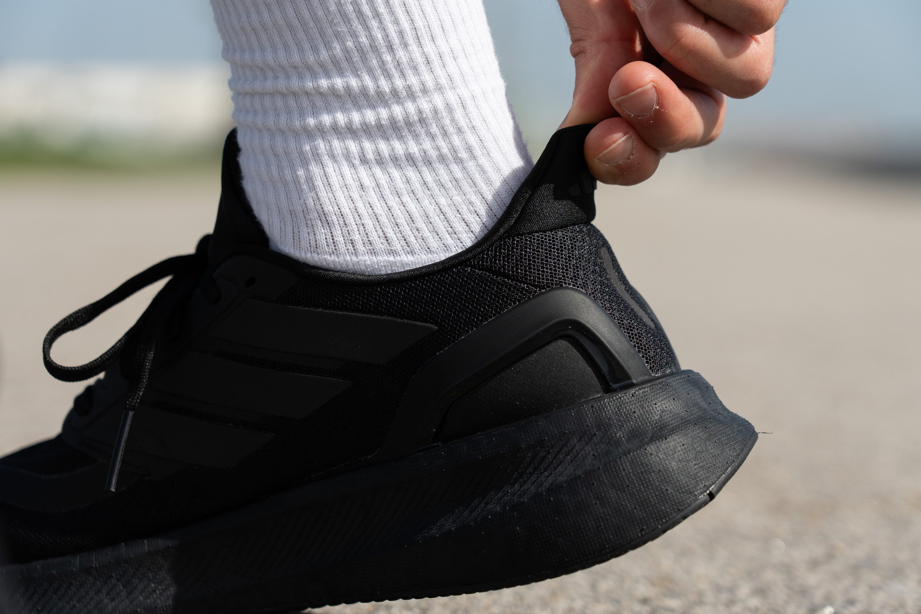 2018 adidas eqt white grey black bathroom Heel tab