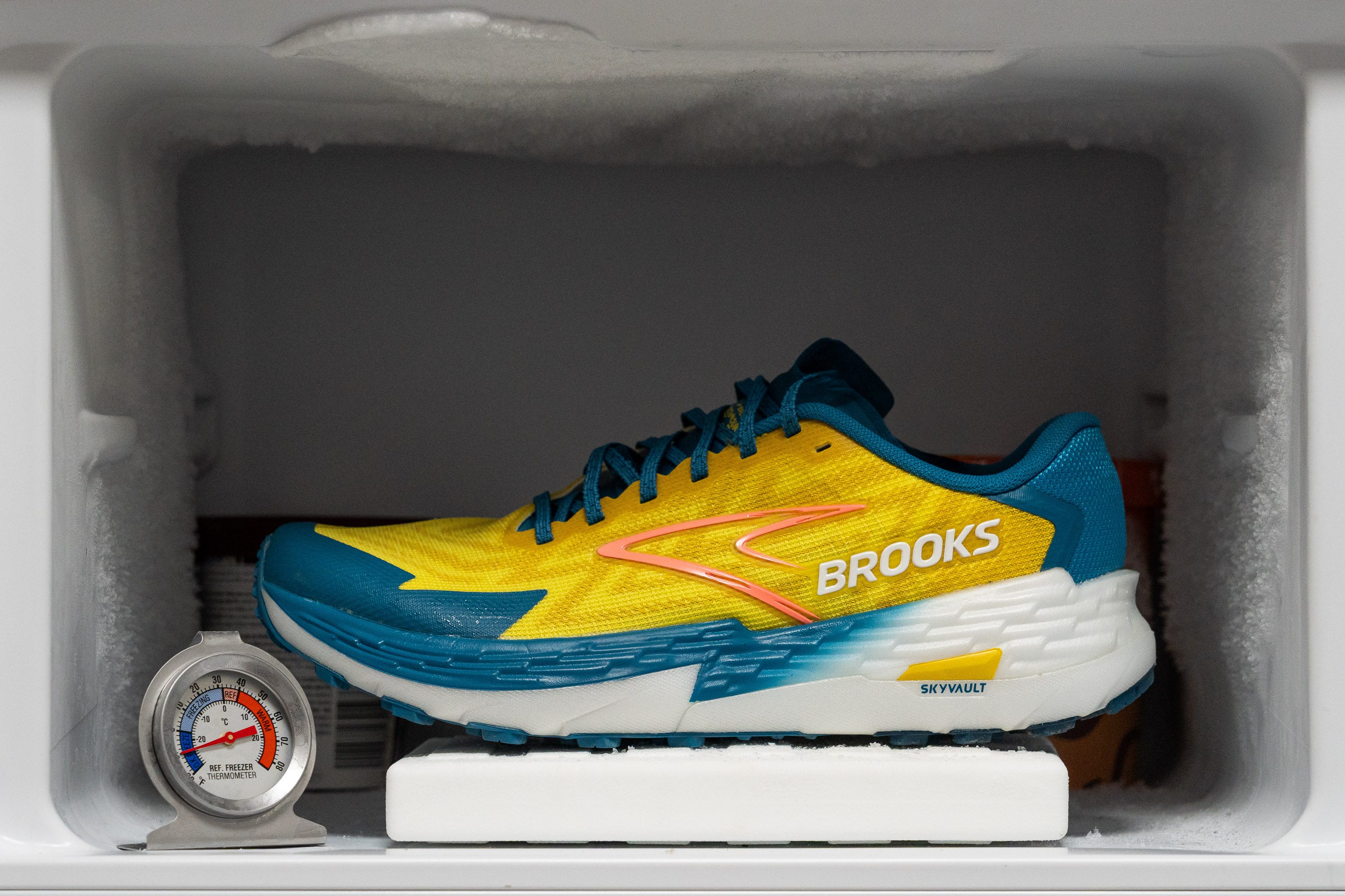 Brooks Catamount 4 Midsole softness in cold (%)