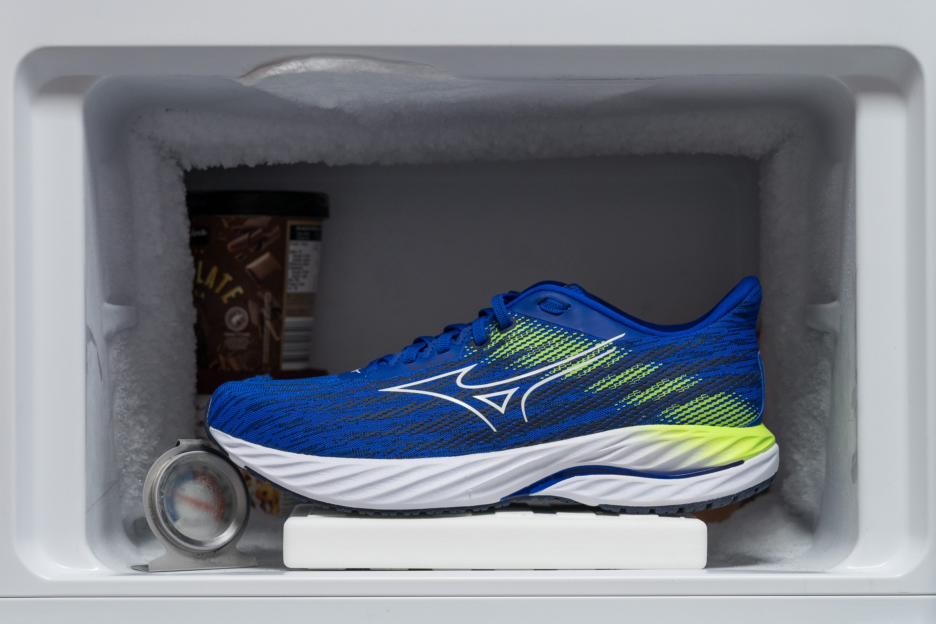 Mizuno Wave Inspire 21 Midsole softness in cold (%) freezer
