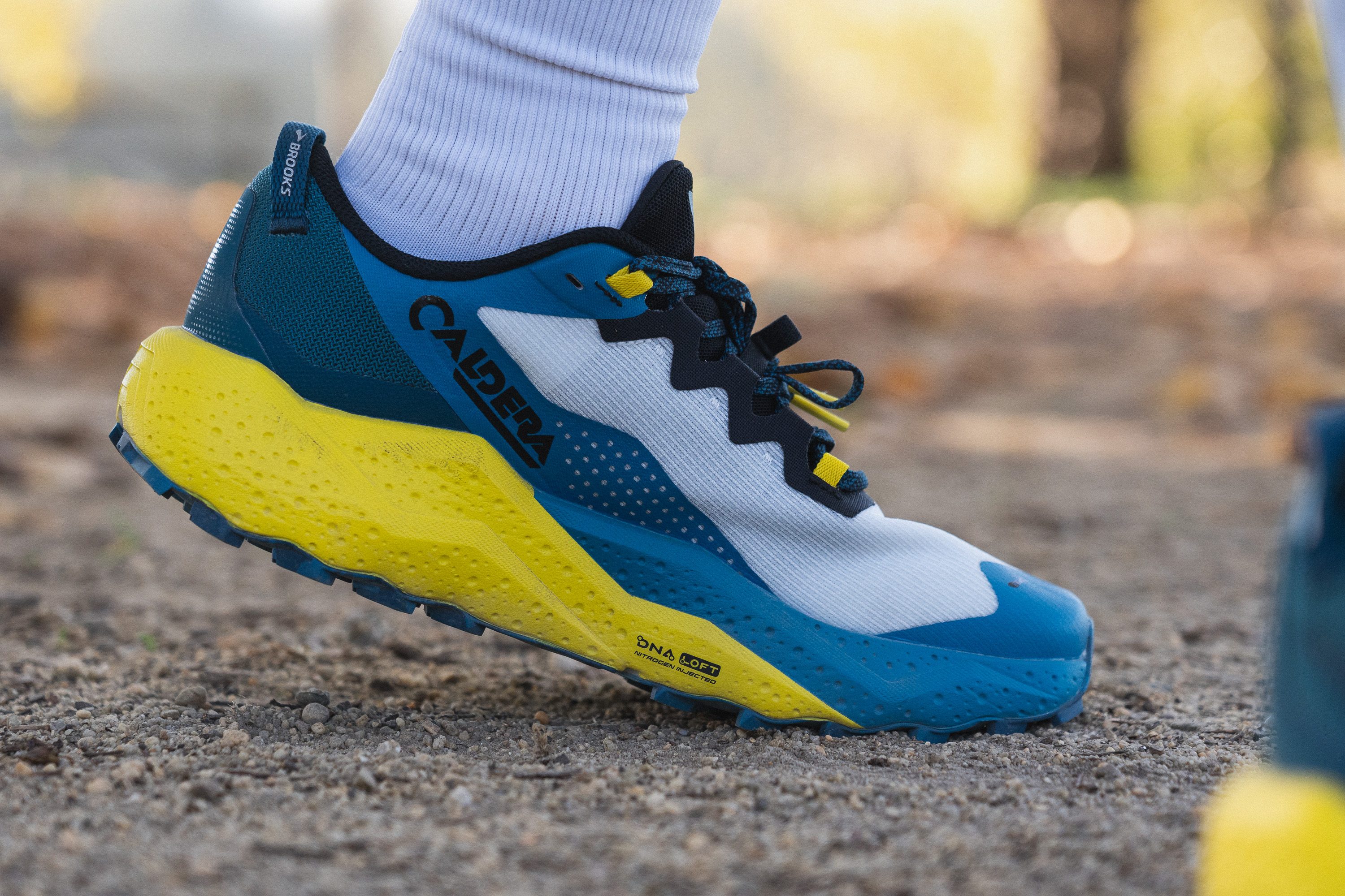 Brooks Caldera 8 heel side