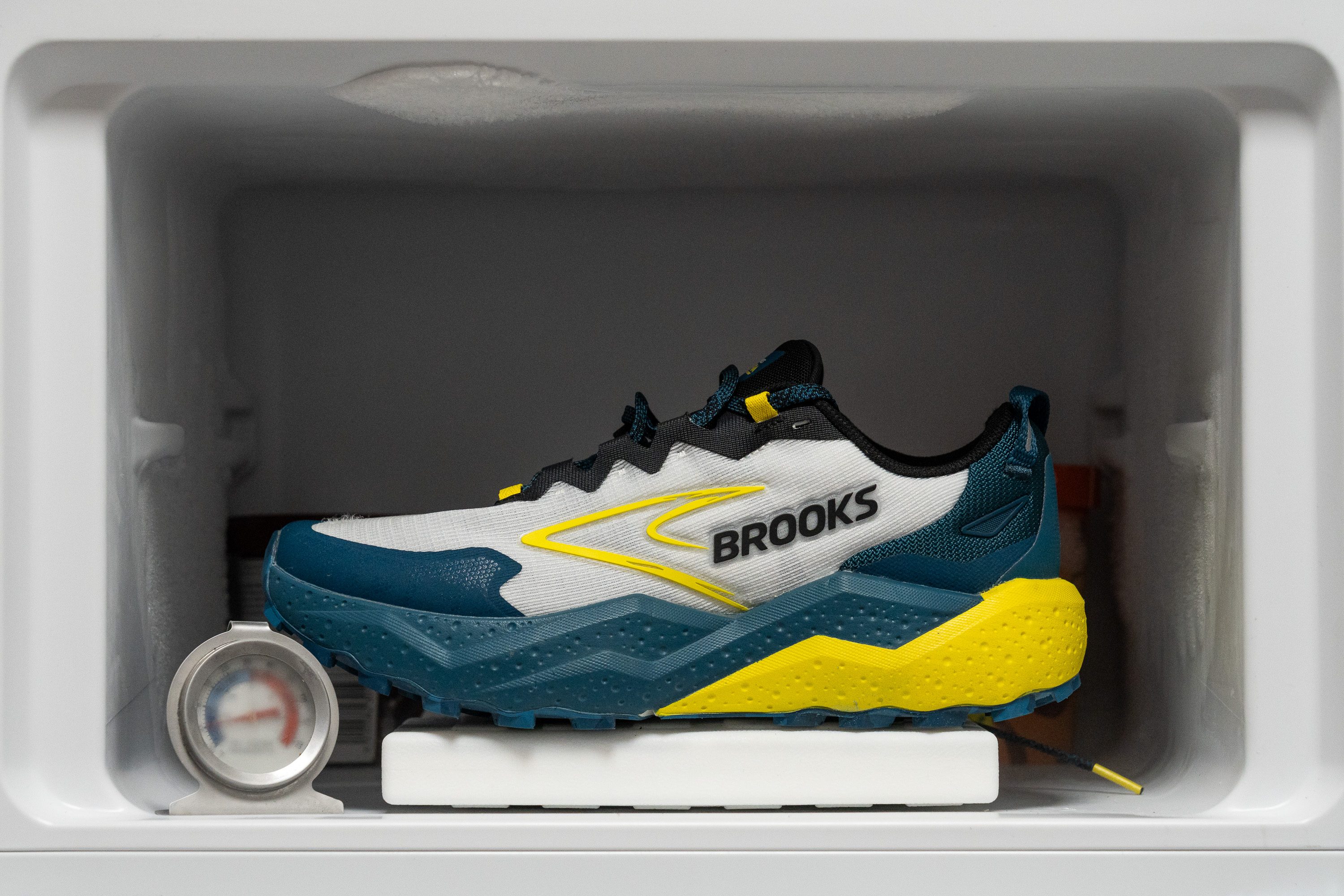 Brooks Caldera 8 Midsole softness in cold (%)