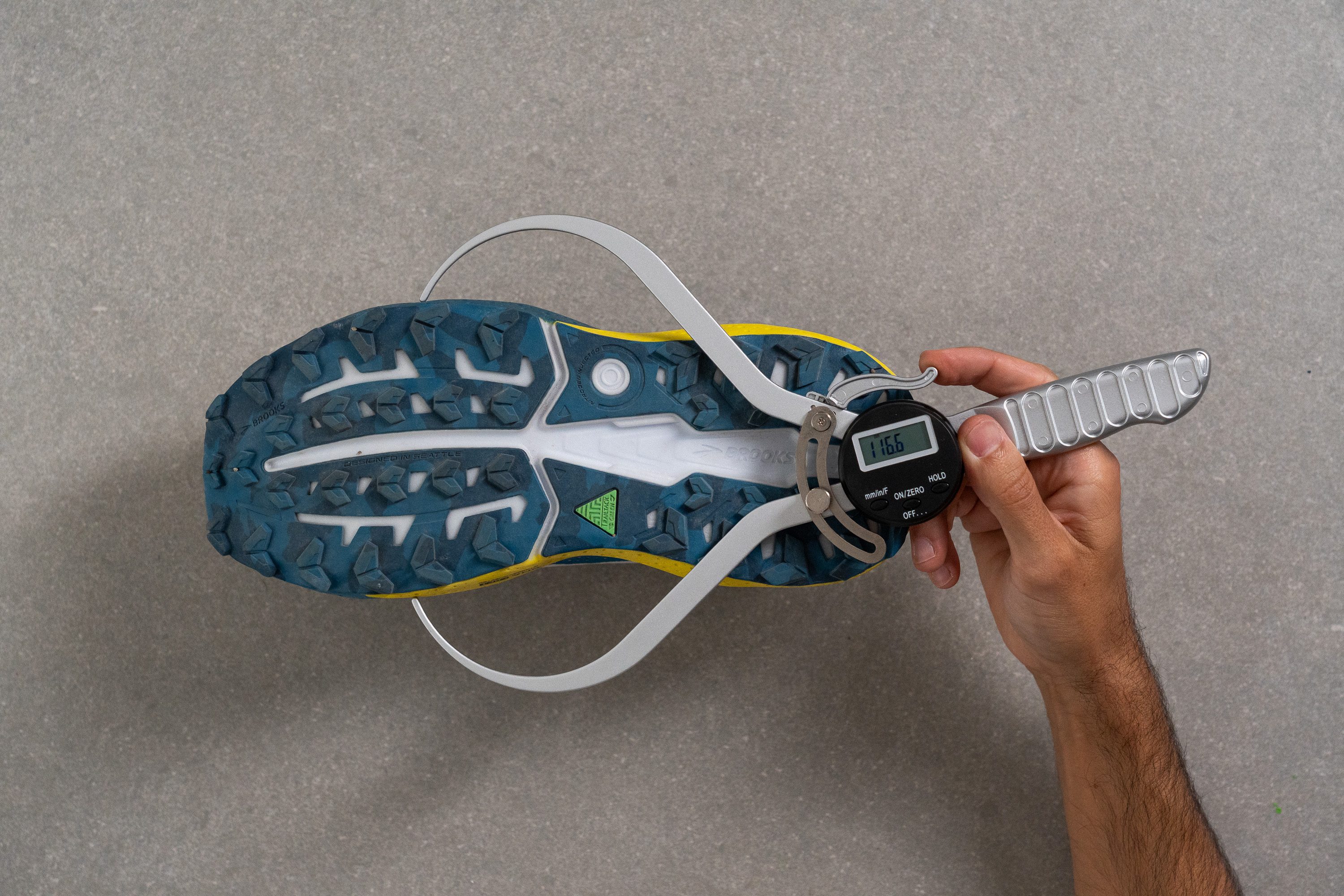 Brooks Caldera 8 Midsole width - forefoot