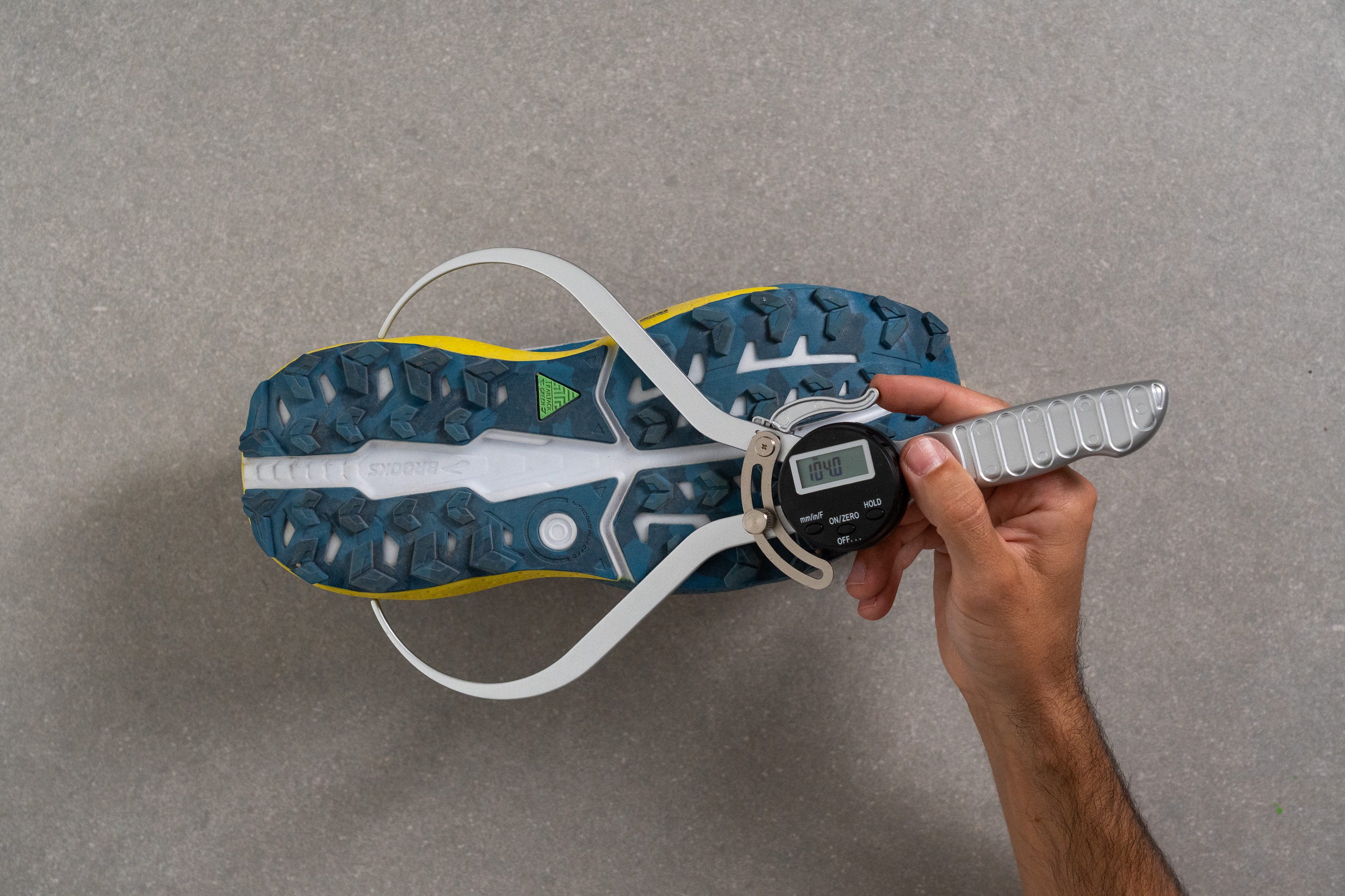 Brooks Caldera 8 Midsole width - heel