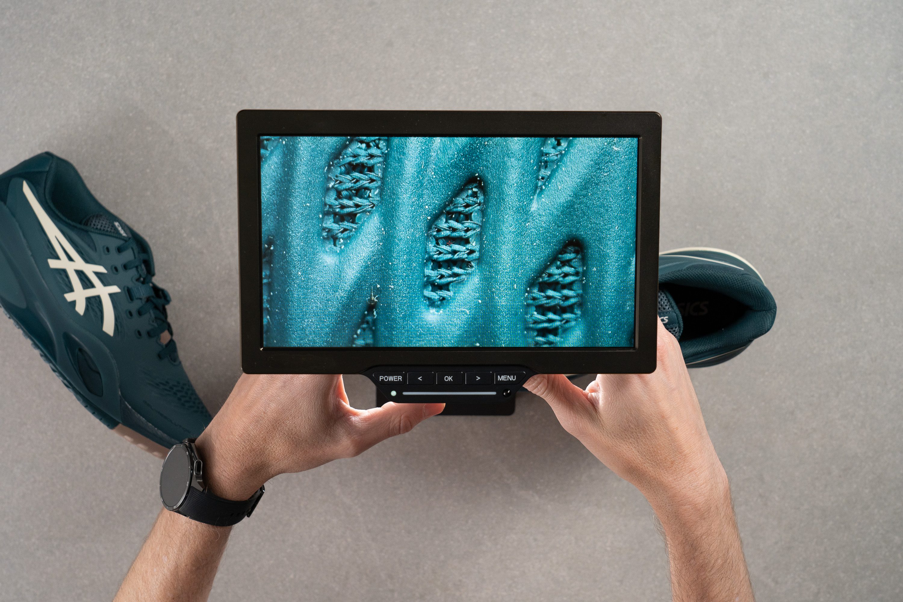 ASICS Gel Resolution X Breathability Microscope test
