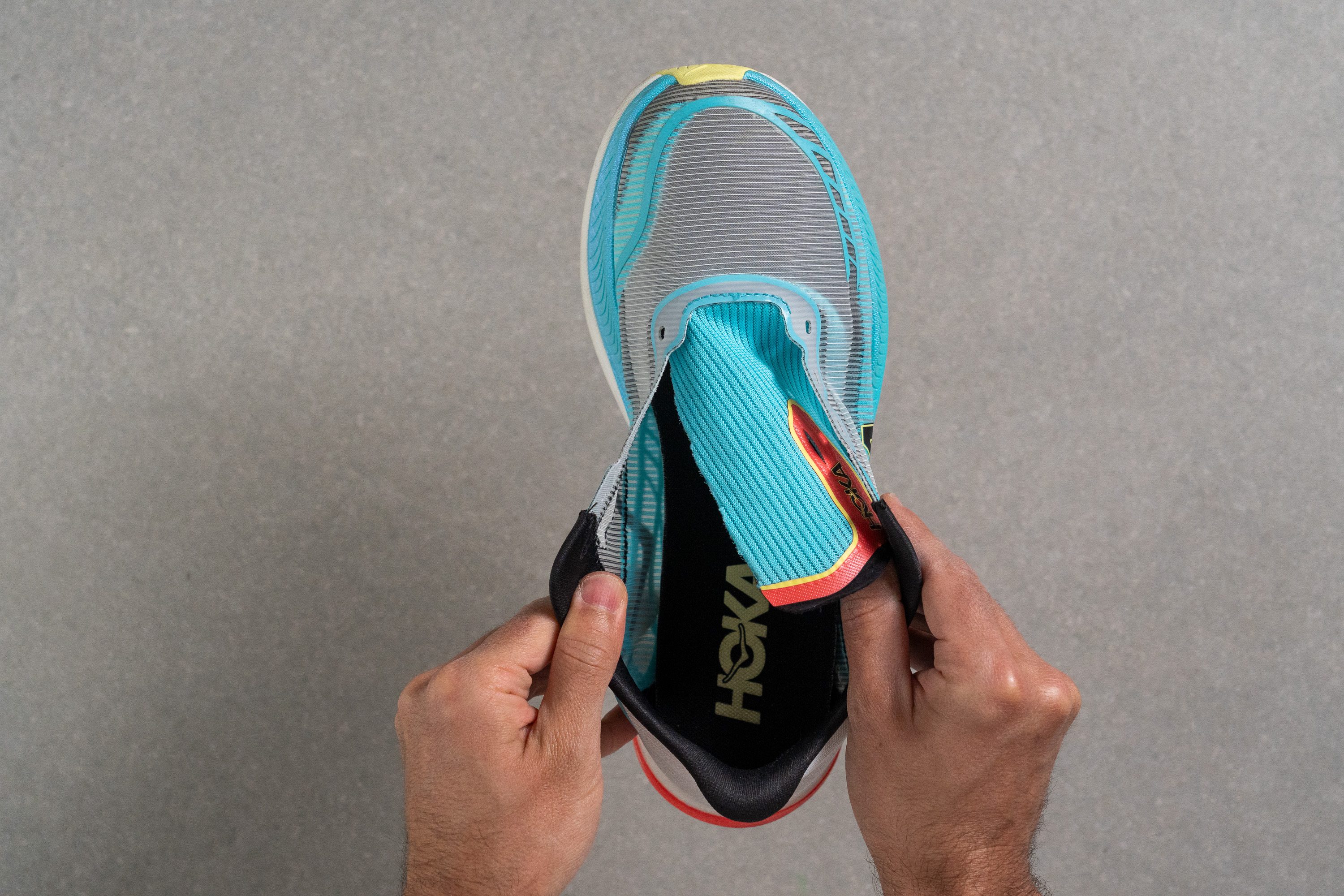 HOKA Cielo X1 2.0 Tongue: gusset type
