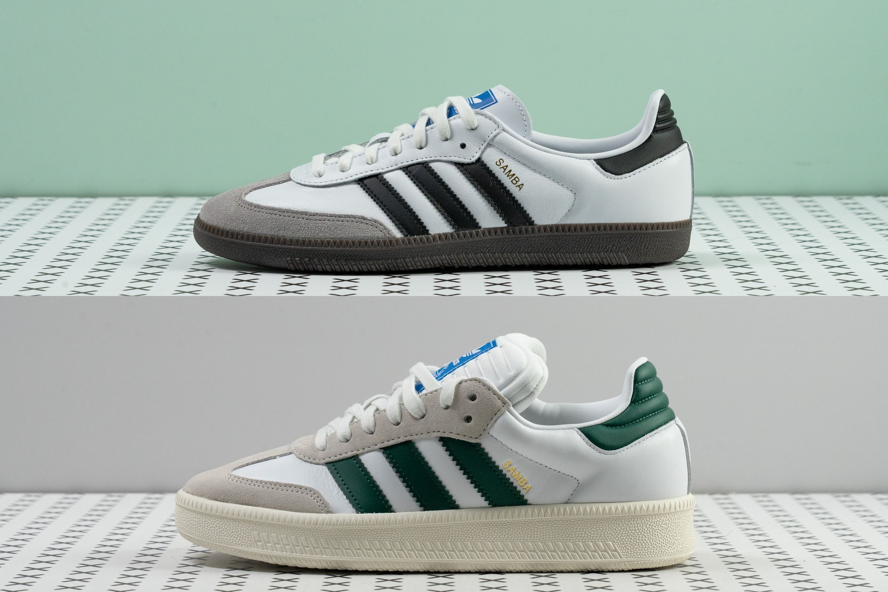 adidas Samba vs Samba XLG profile