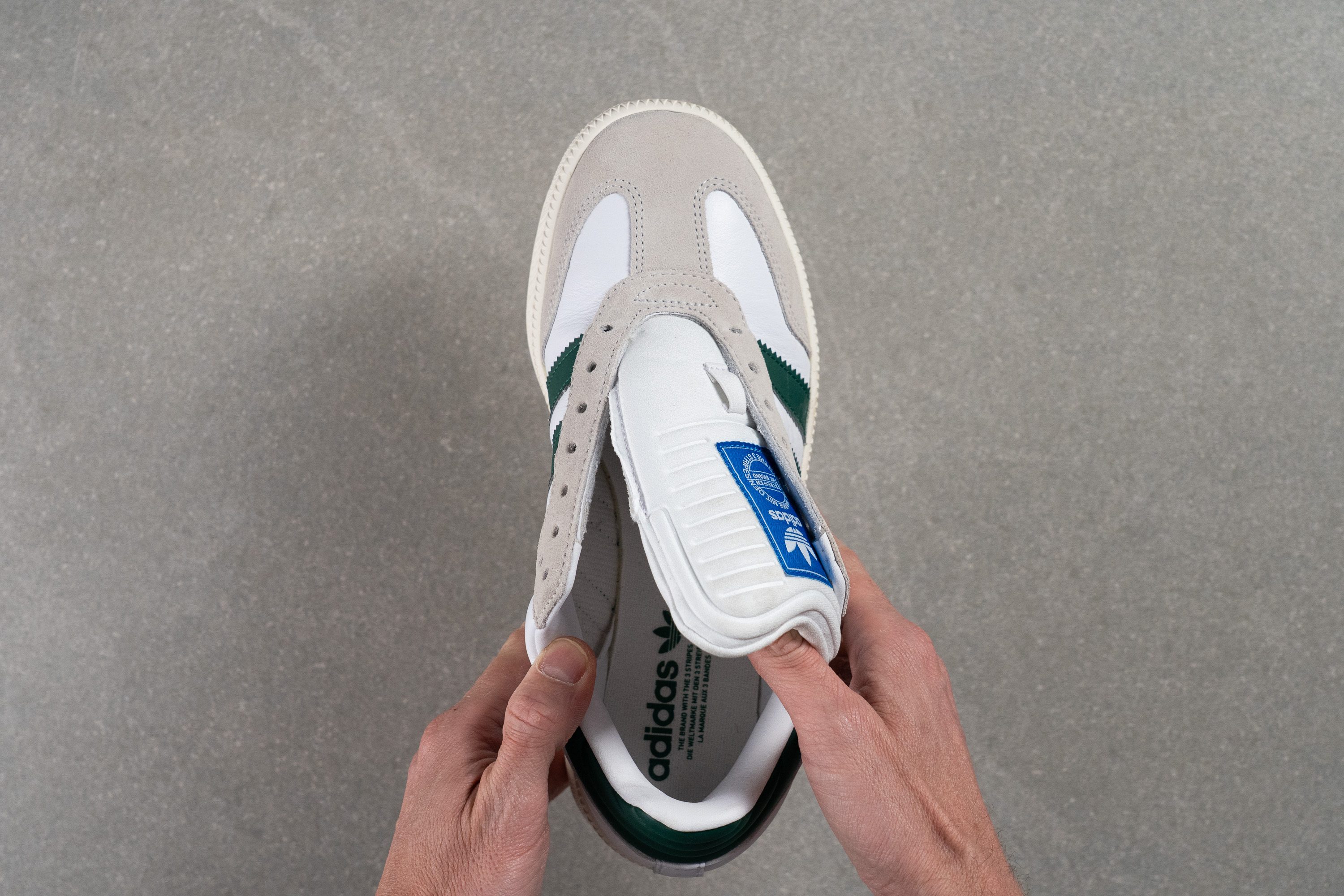 adidas Samba XLG Tongue: gusset type
