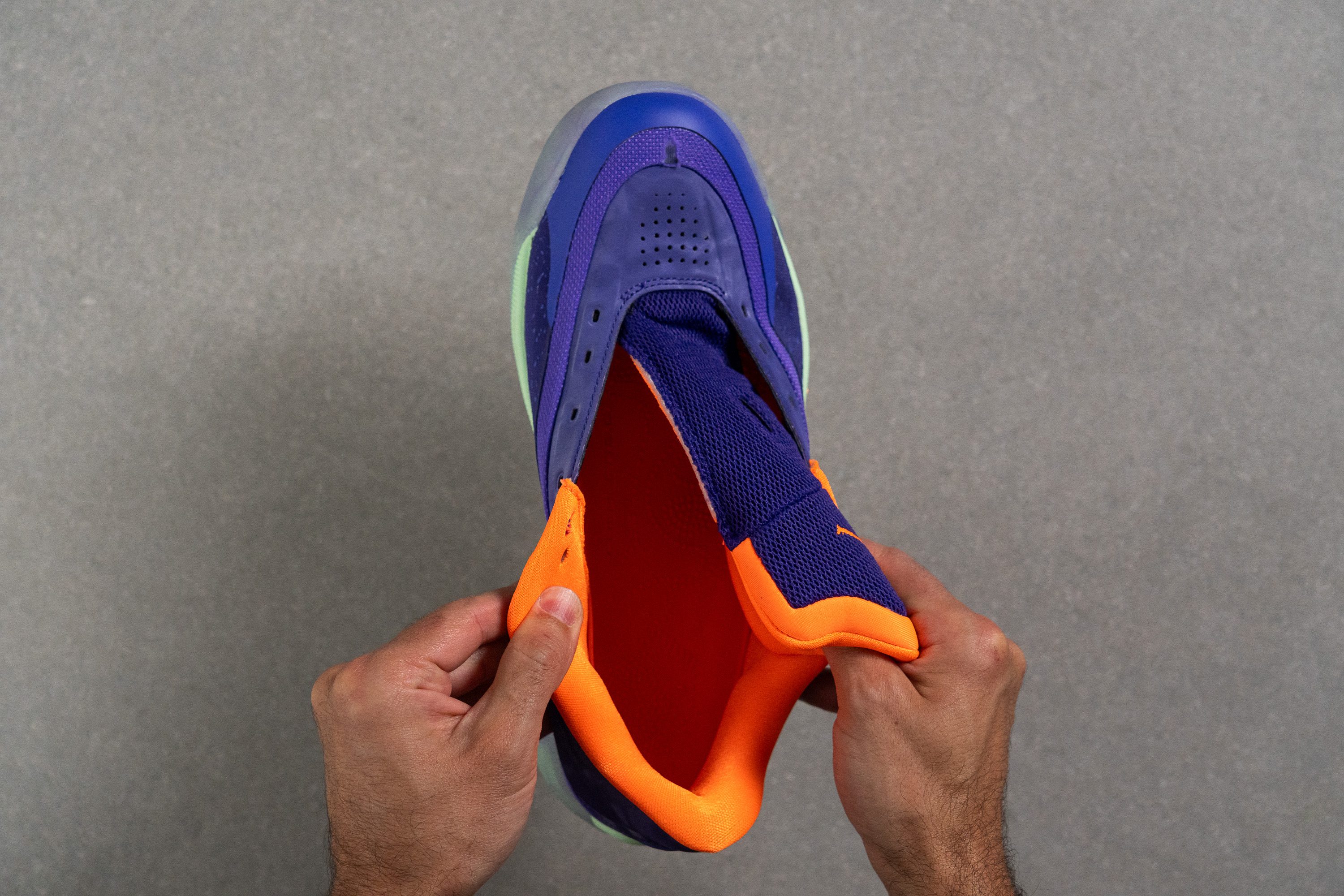 Jordan Zion 4 Tongue: gusset type