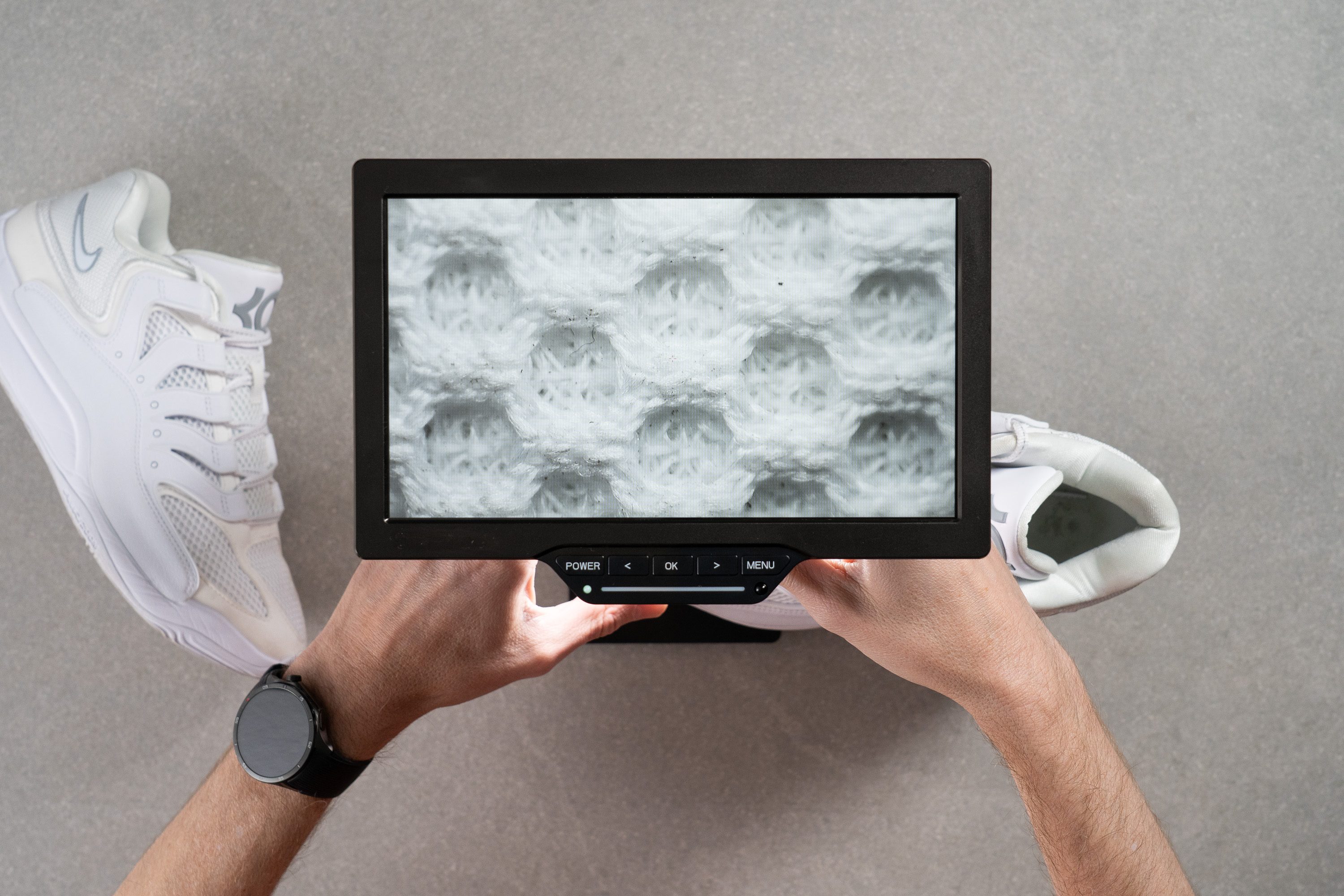 Nike KD 18 Breathability Microscope test