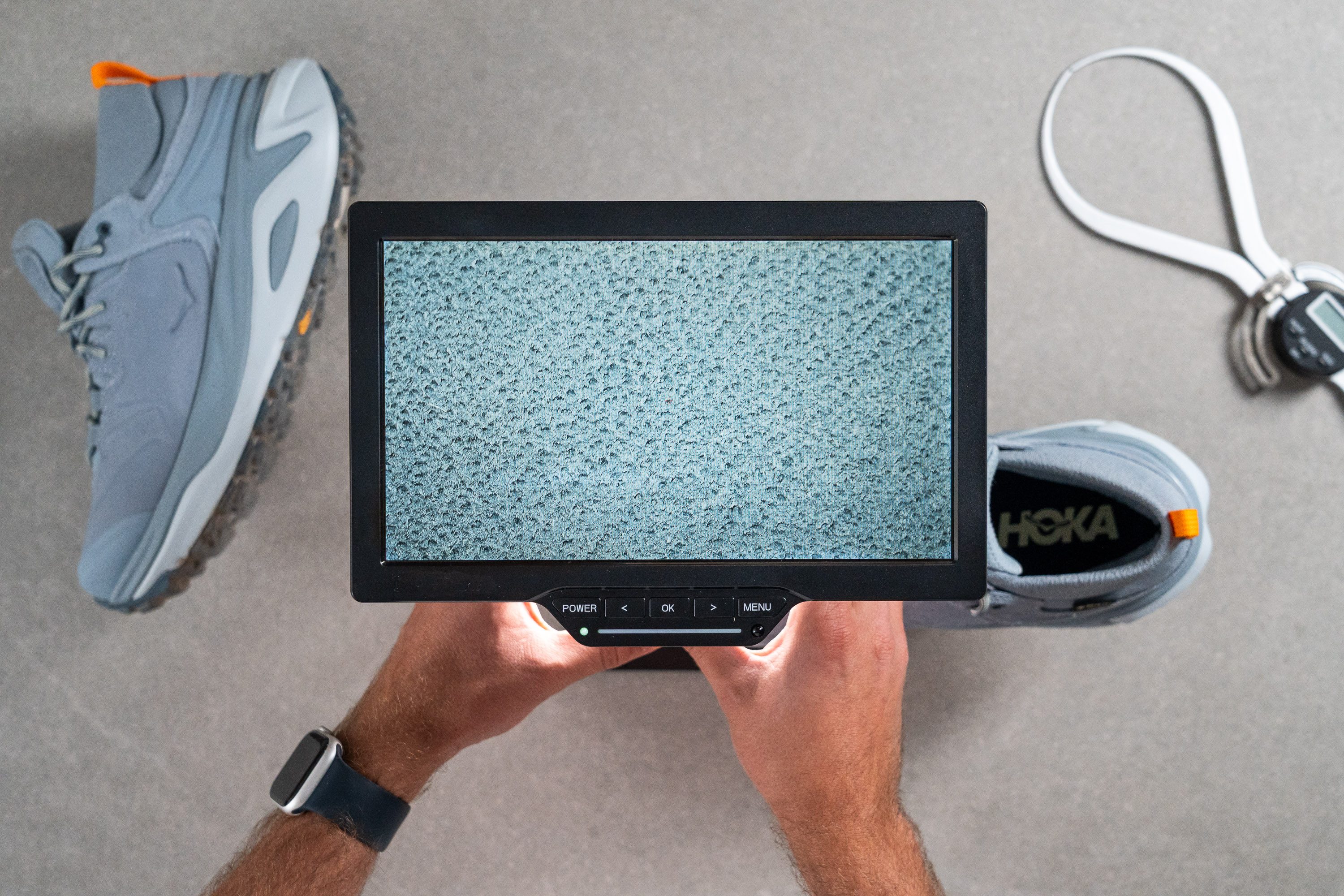 HOKA Kaha 3 Low GTX Breathability Microscope test