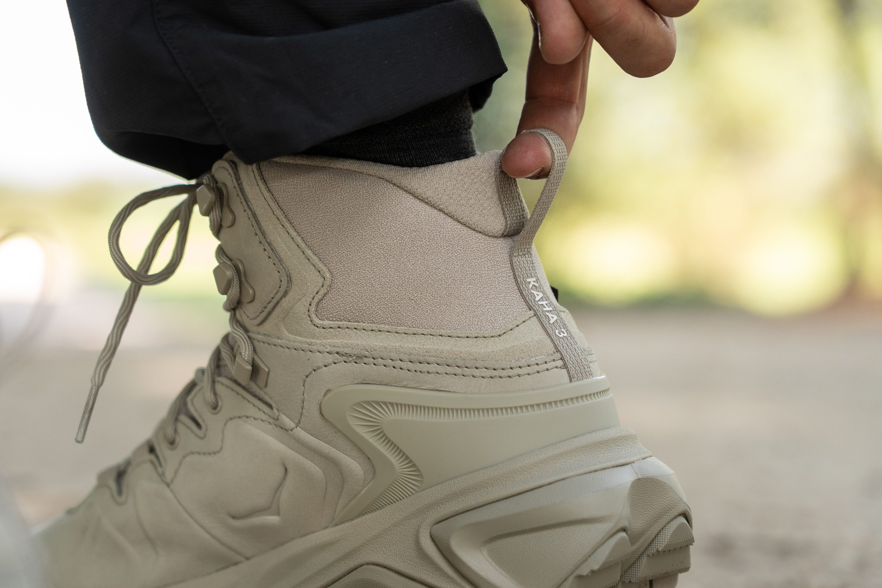 HOKA Kaha 3 GTX Heel tab