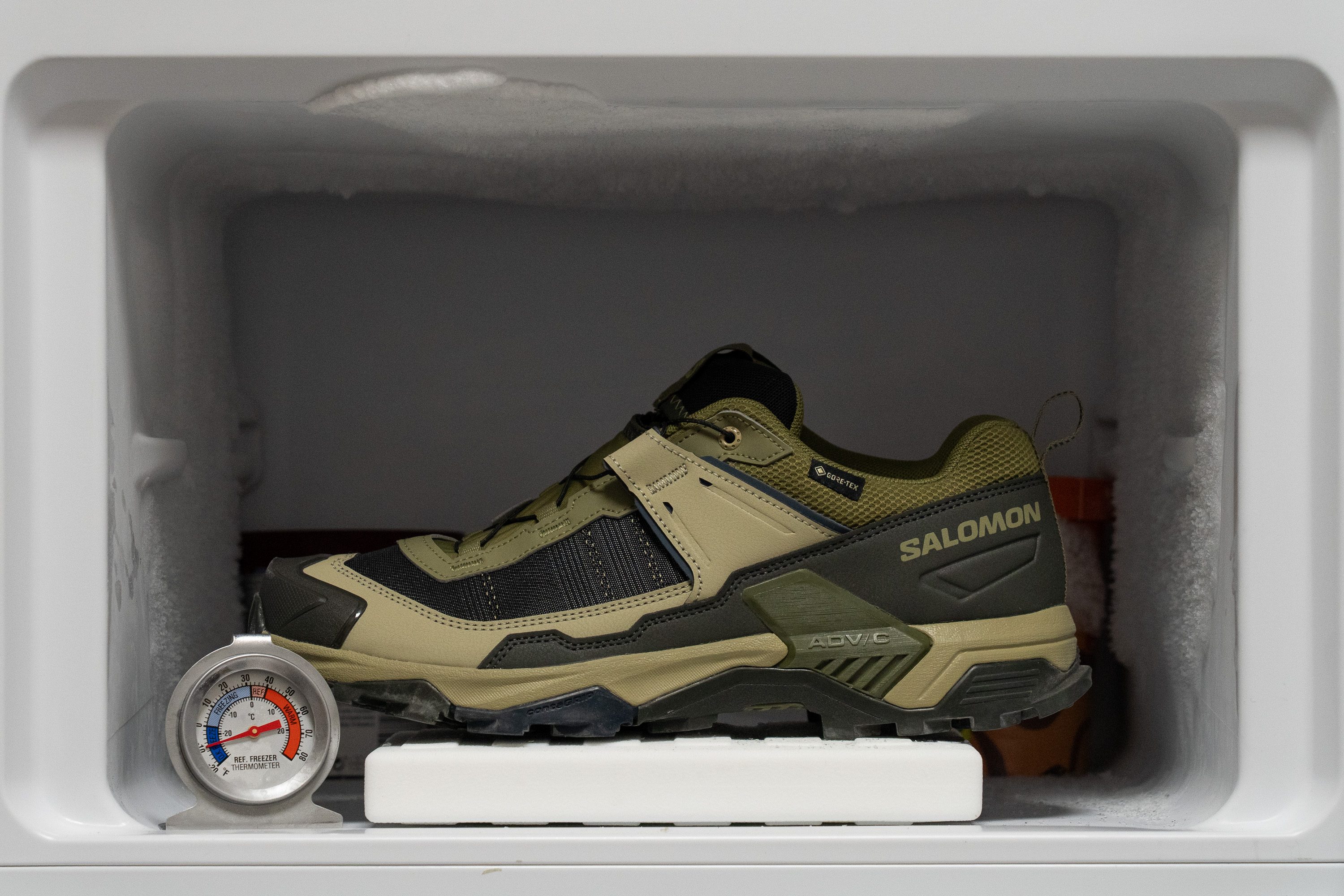 Salomon X Ultra 5 GTX Midsole softness in cold (%)