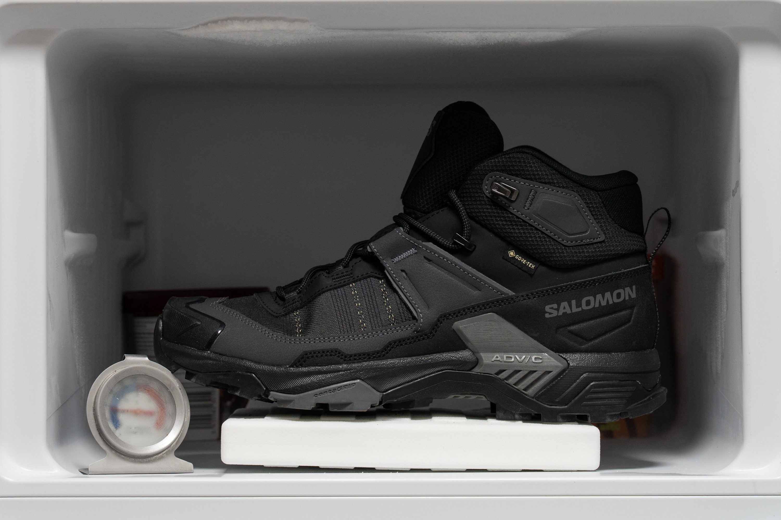 Salomon X Ultra 5 Mid GTX Midsole softness in cold (%)