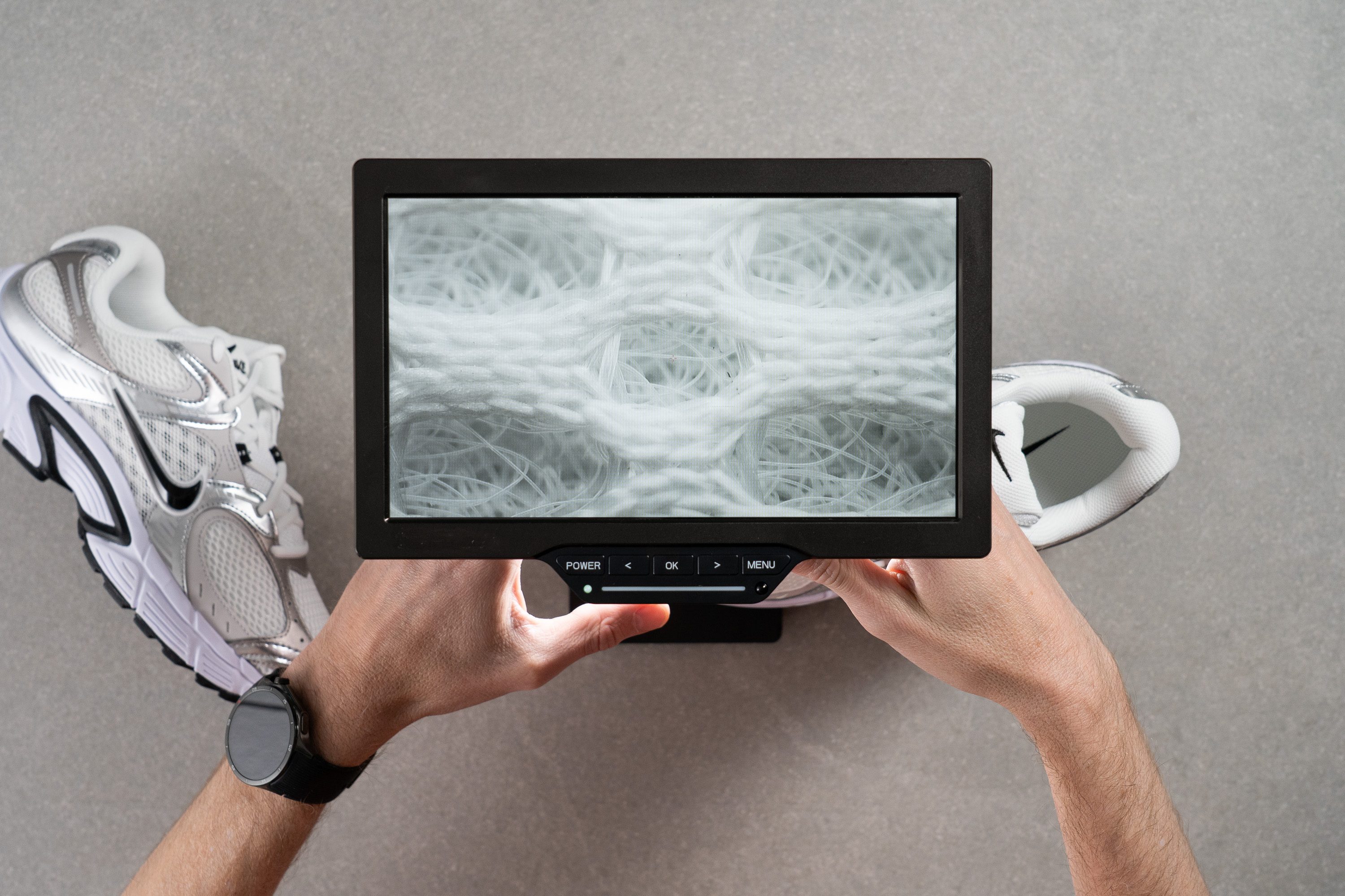 Nike V5 RNR Breathability Microscope test