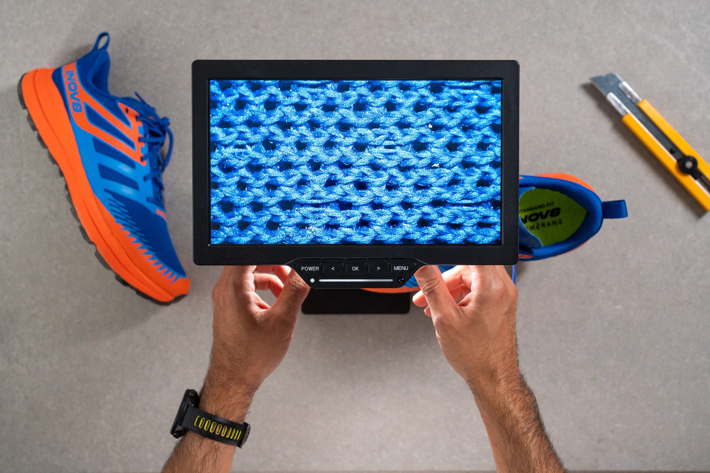 Inov8 Trailfly Zero Breathability Microscope test